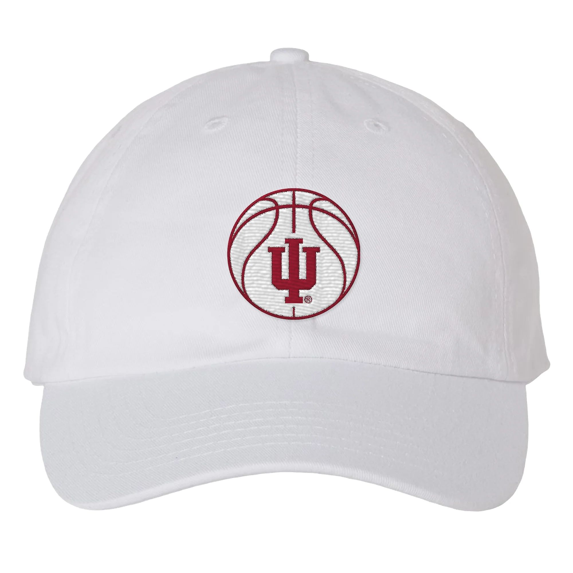Indiana Basketball Outline EMB Dad Hat - Image 2