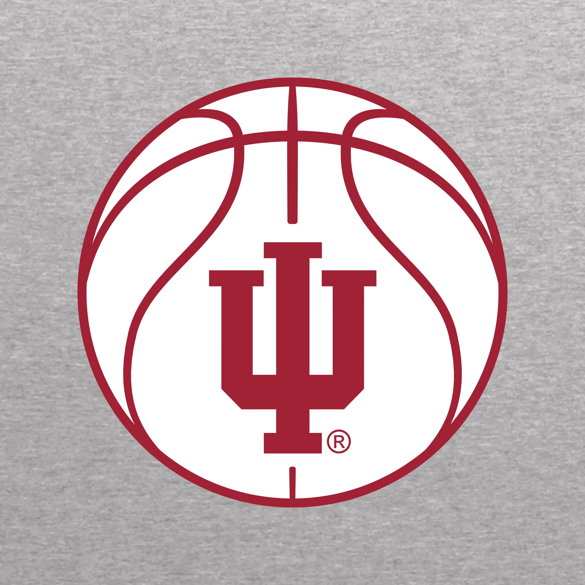 Indiana Basketball Outline LC EMB BTB Quarter Zip Sweatshirt - Oxford - Image 2