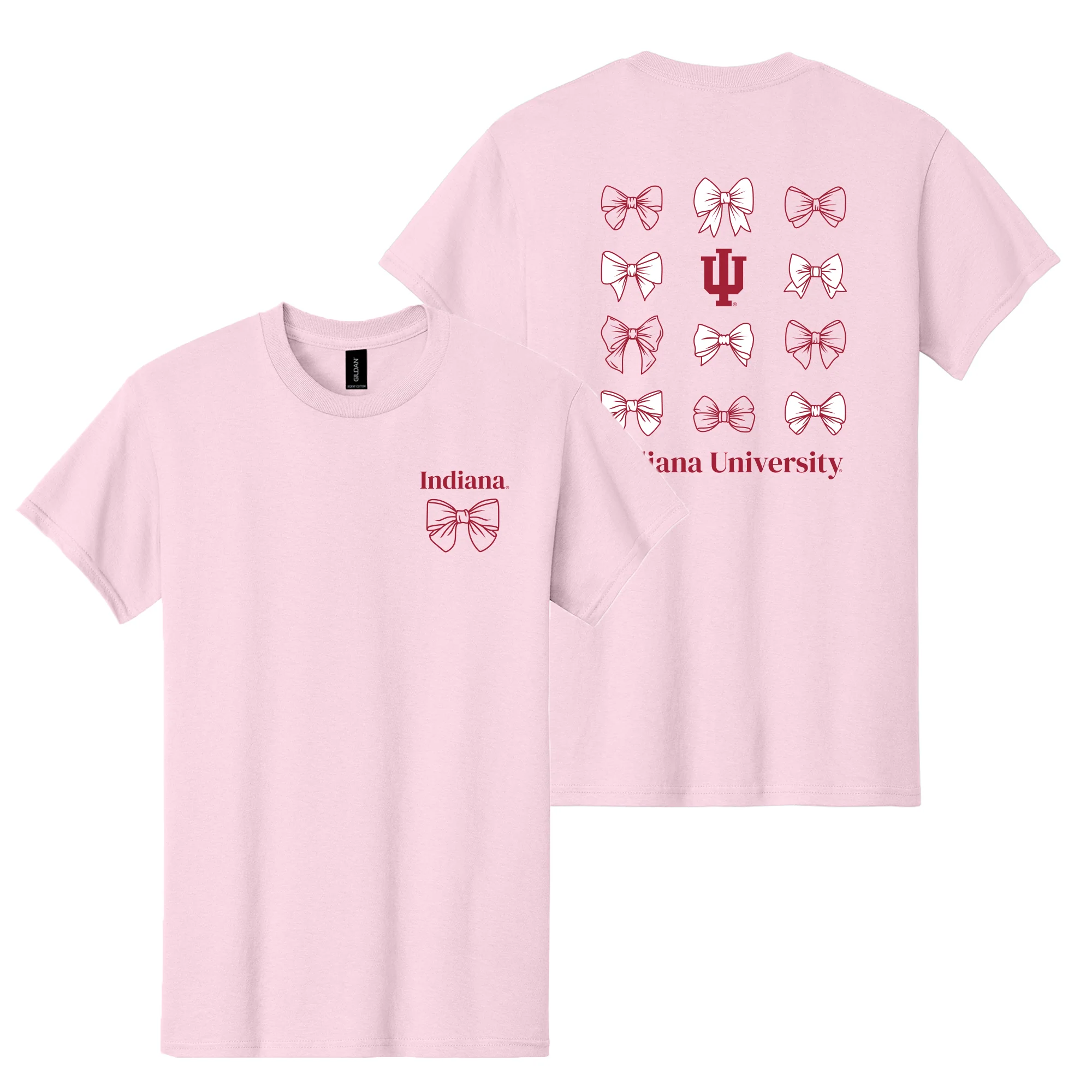 Indiana Bow Bliss T-Shirt - Light Pink