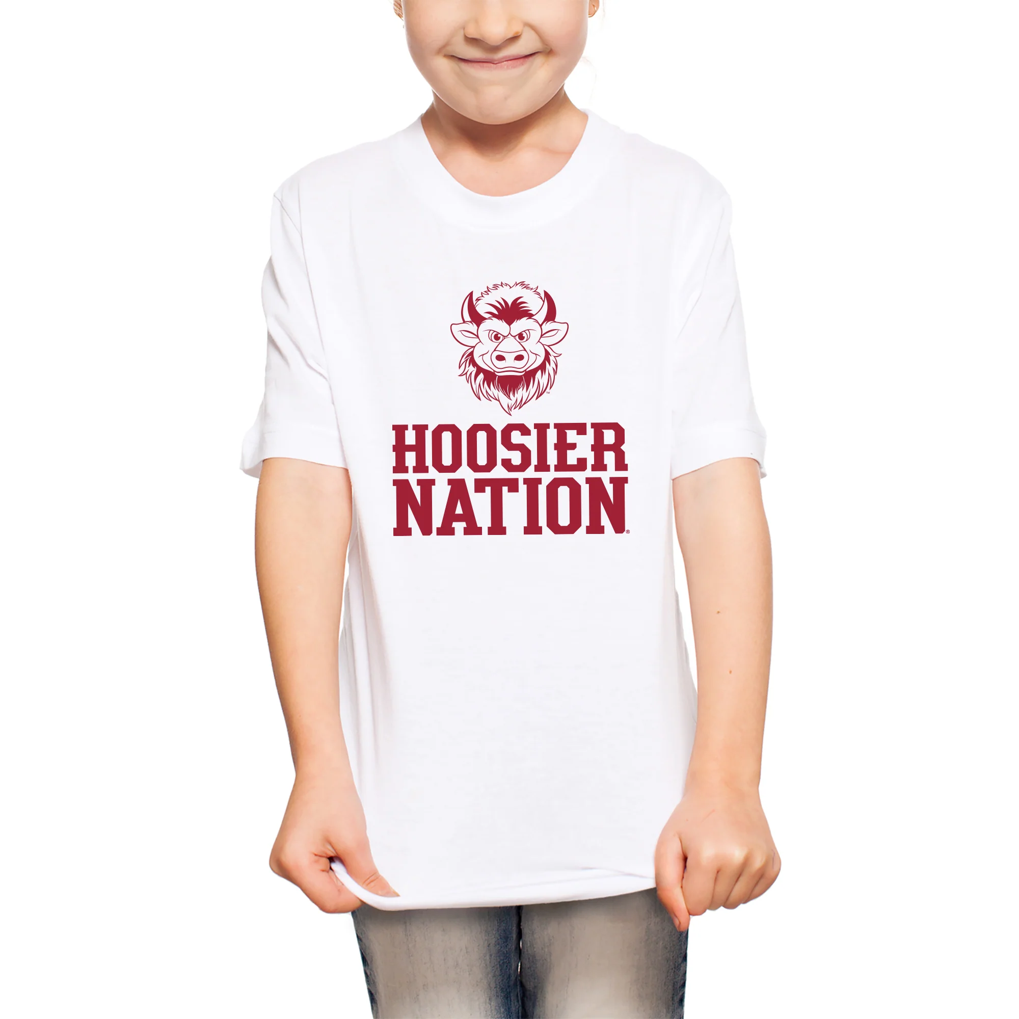 Indiana Hoosier Nation Bison Youth T-Shirt - Image 6