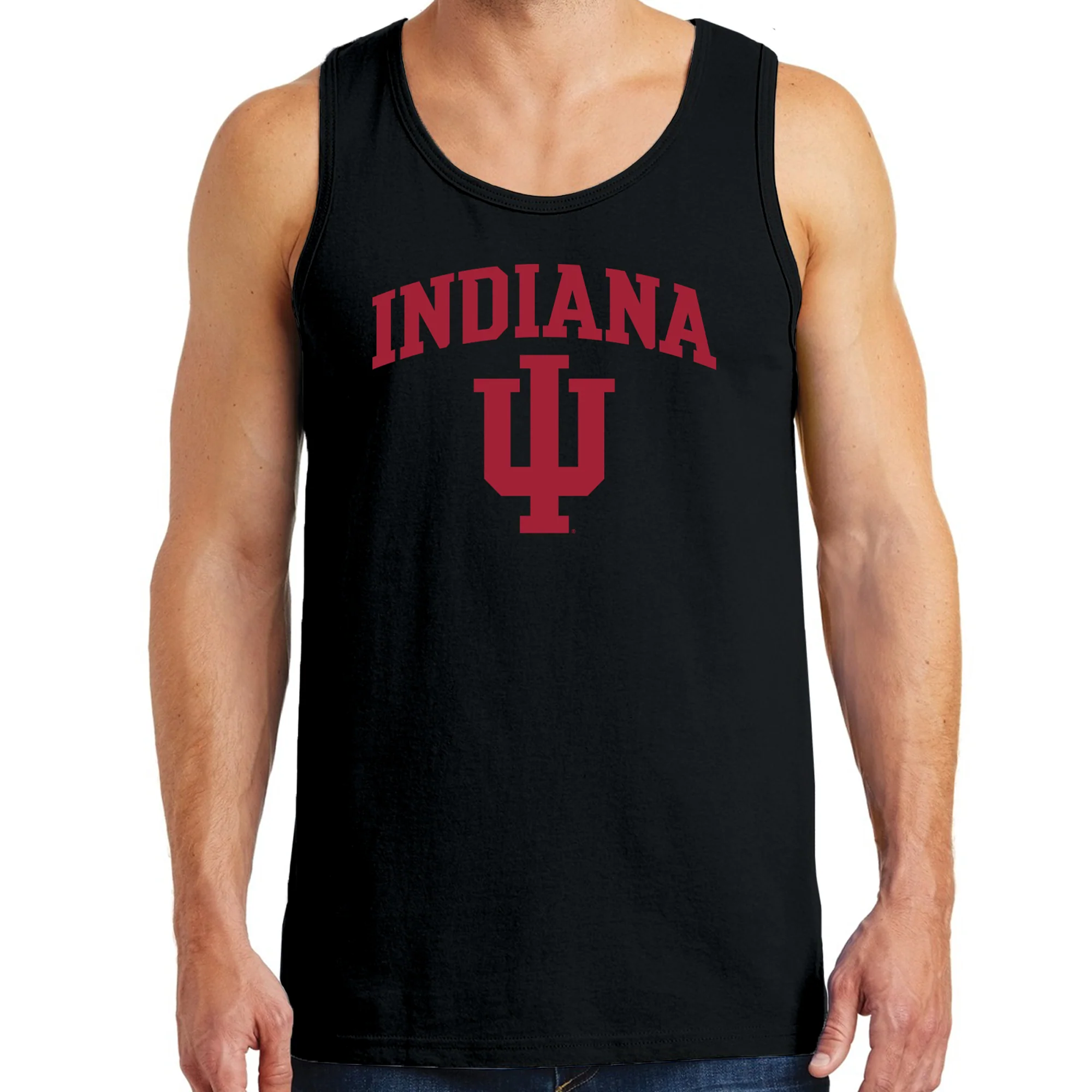 Indiana Hoosiers Arch Logo Tank Top - Black - Image 3