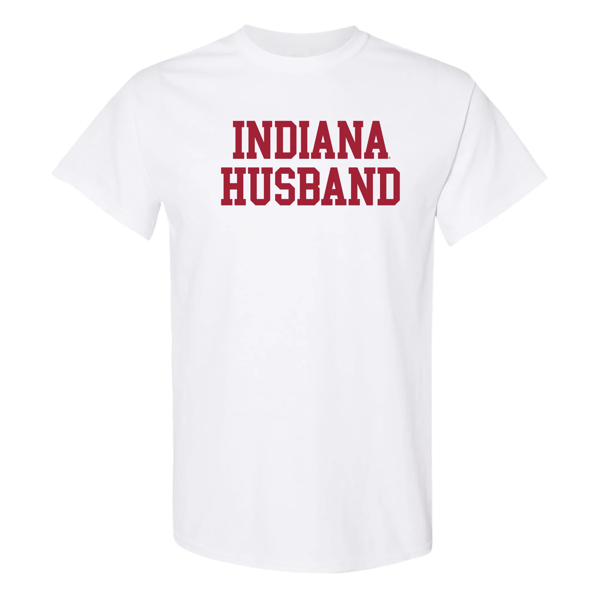 Indiana Hoosiers Basic Block Husband T Shirt - White