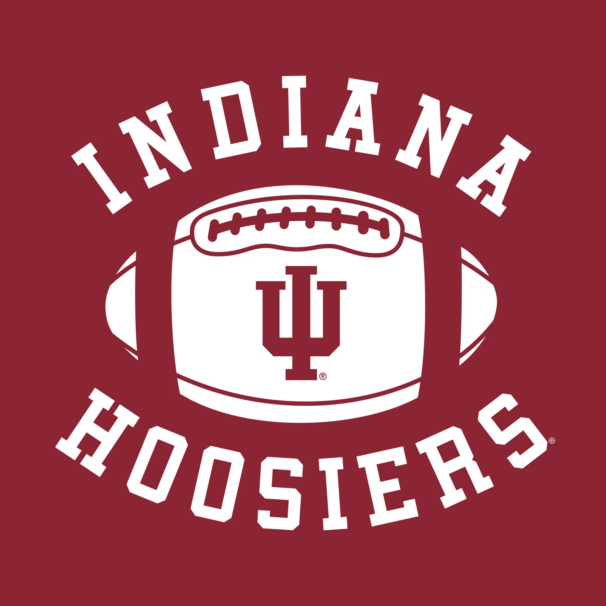 Indiana Hoosiers Football Block T-Shirt - Cardinal - Image 2