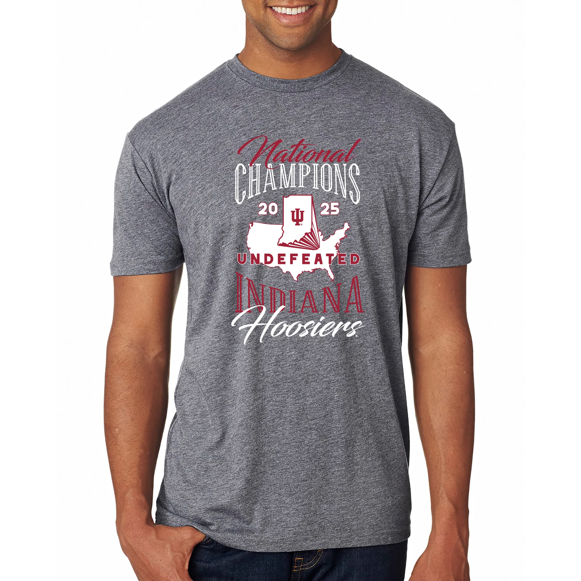 Indiana National Champions 2025 USA Triblend T-Shirt - Image 4