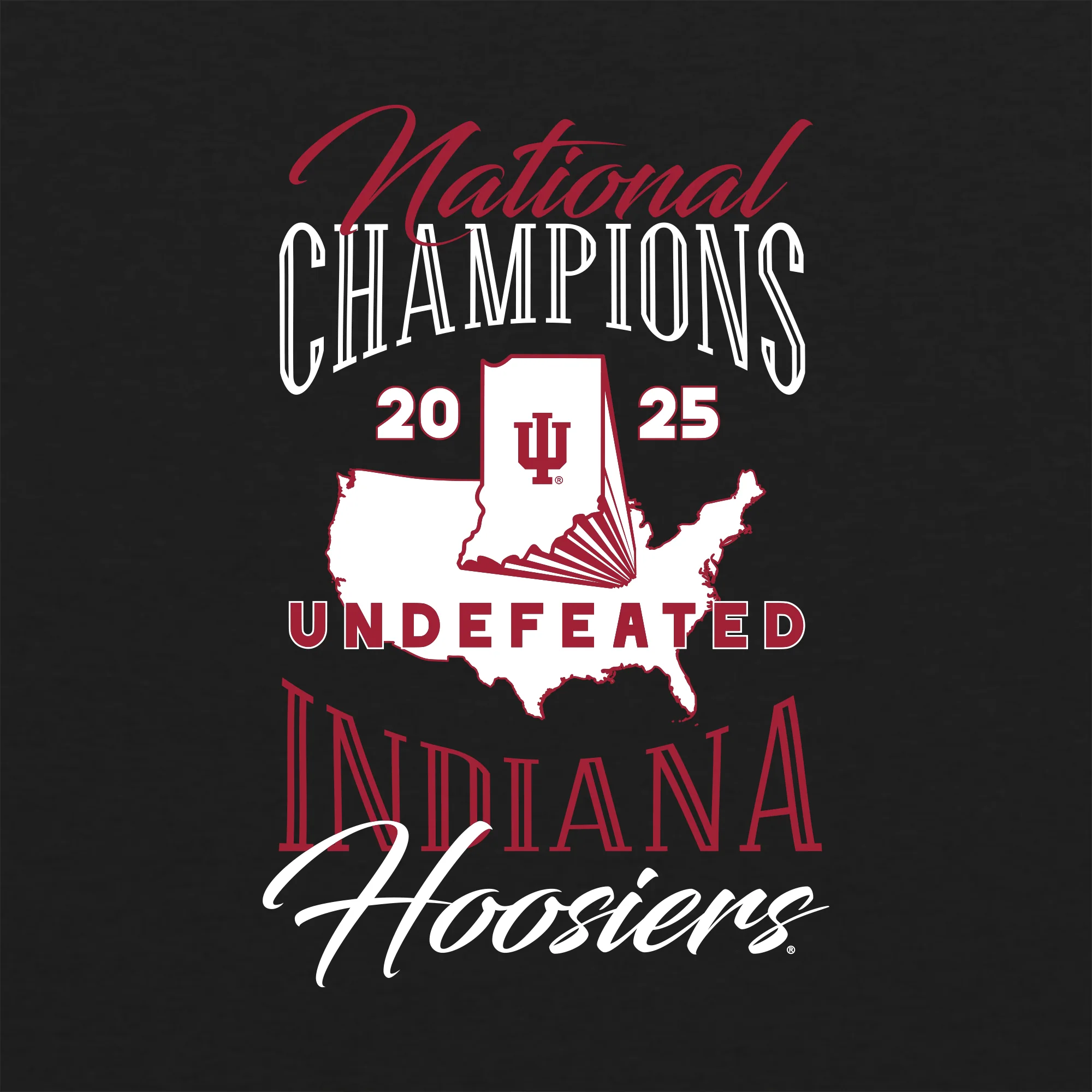 Indiana National Champions 2025 USA Triblend T-Shirt - Image 5