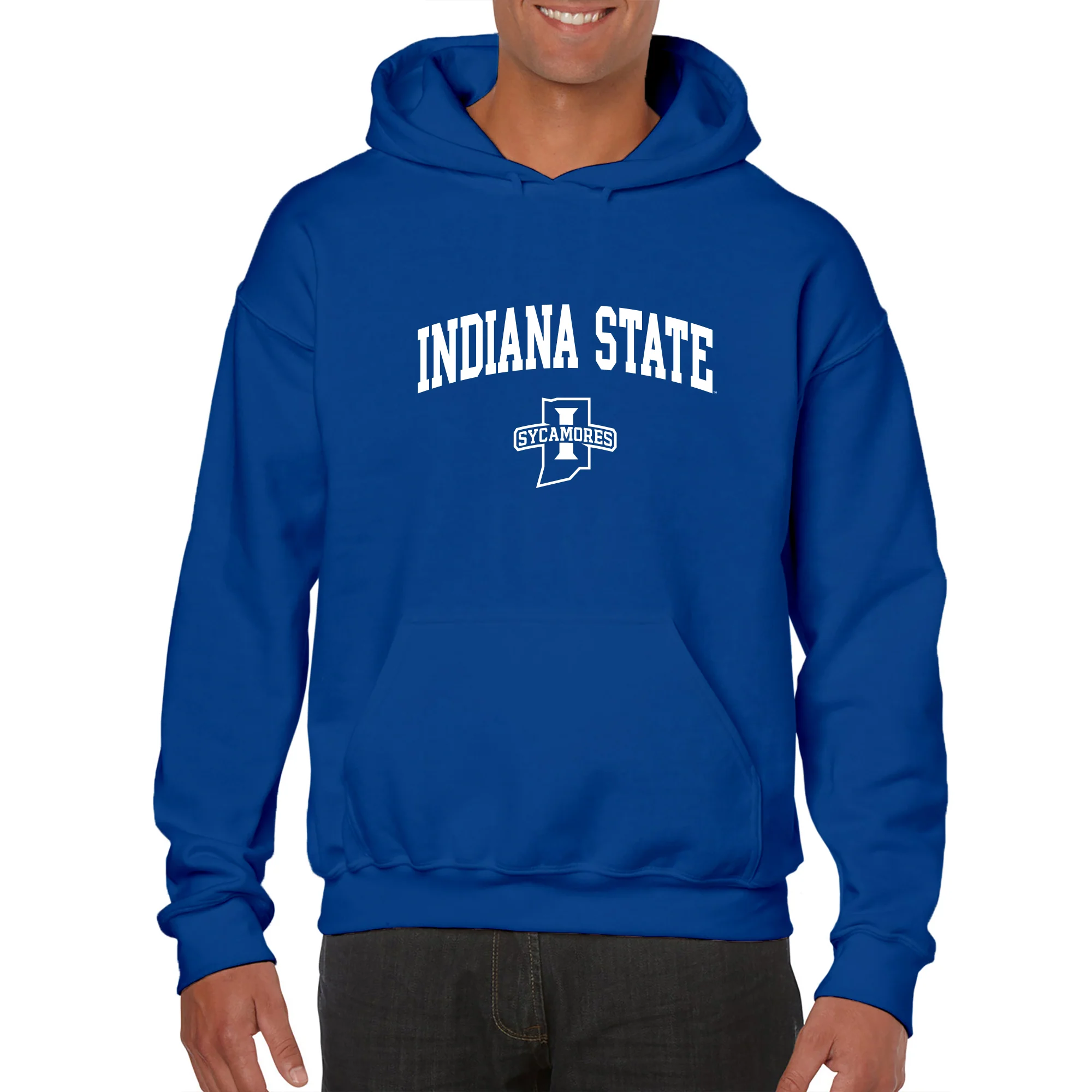 Indiana State University Sycamores Arch Logo Hoodie - Royal - Image 3
