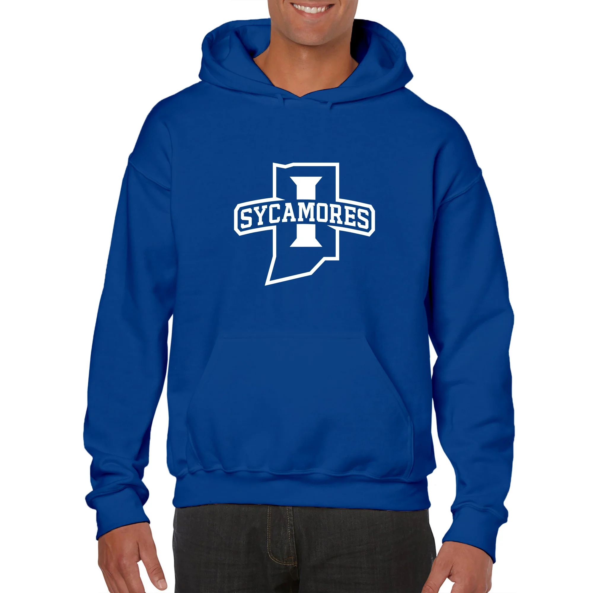 Indiana State University Sycamores Primary Logo Hoodie - Royal - Image 3