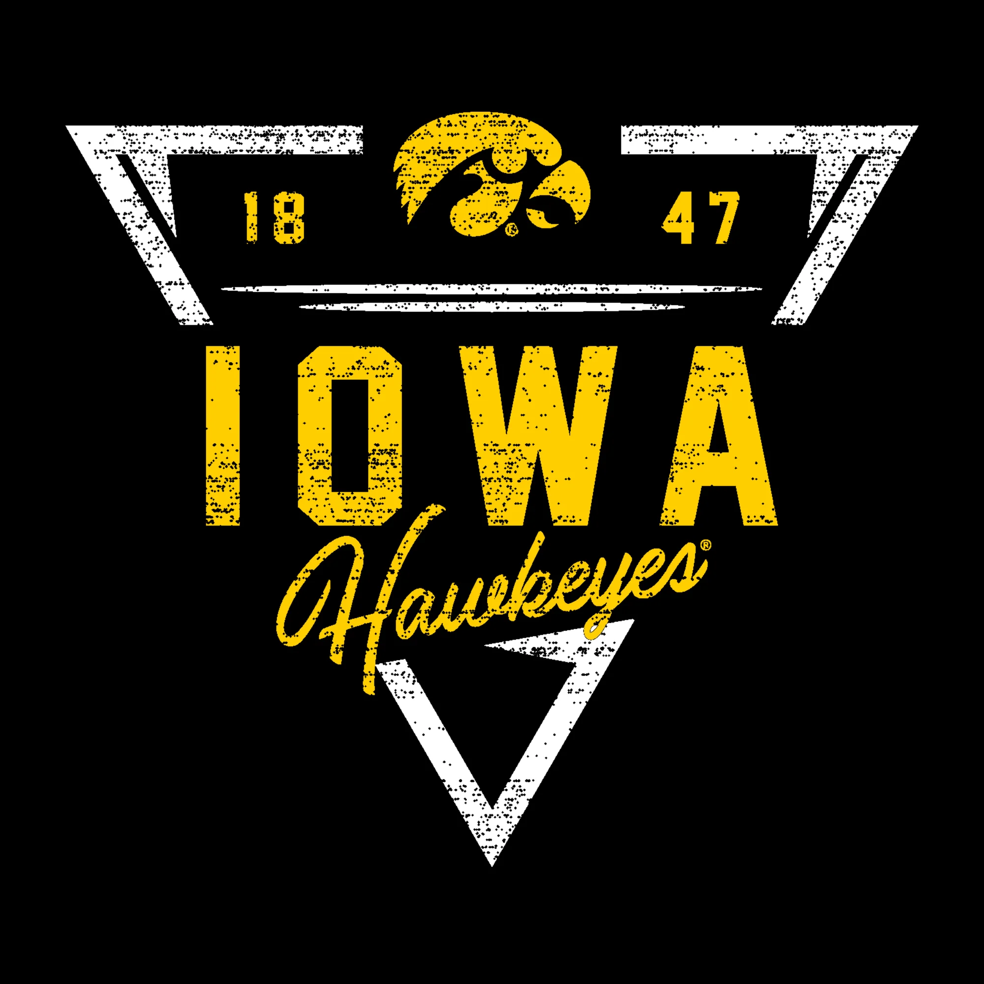 Iowa Arrow Dynamic T-Shirt - Black - Image 2
