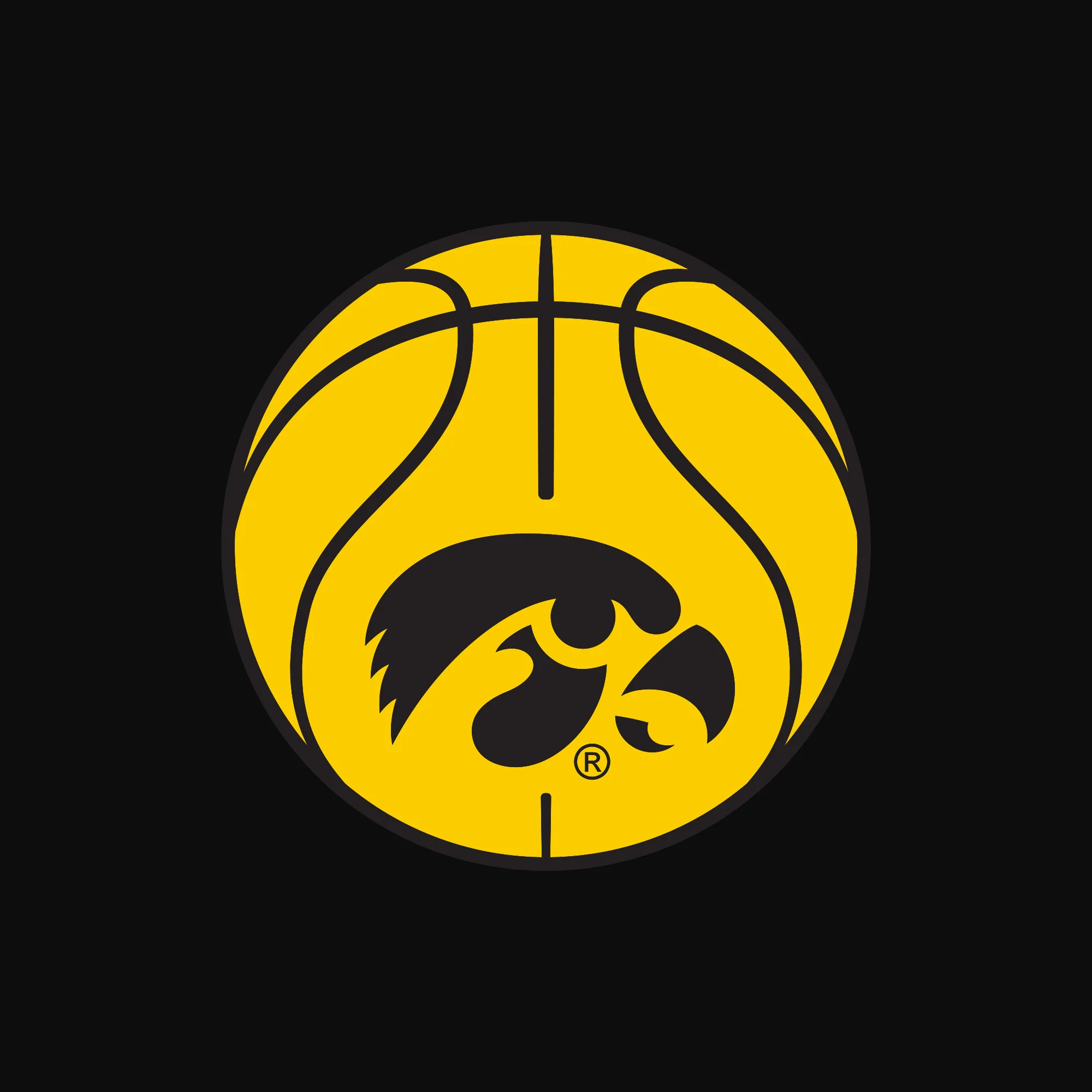 Iowa Basketball Outline LC EMB BTB Quarter Zip Sweatshirt - Black - Image 2
