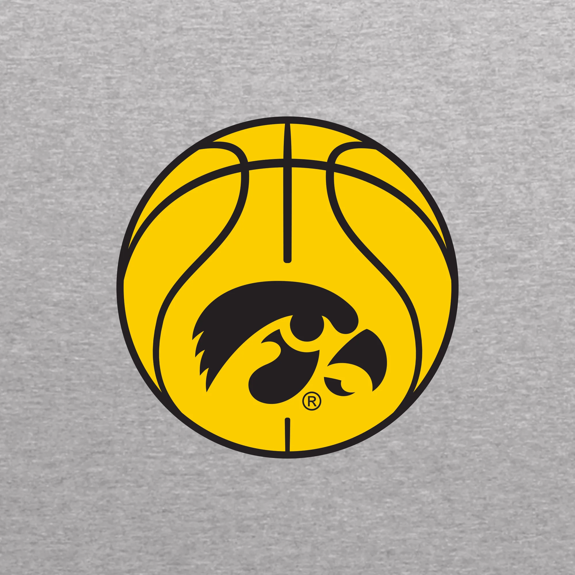 Iowa Basketball Outline LC EMB BTB Quarter Zip Sweatshirt - Oxford - Image 2