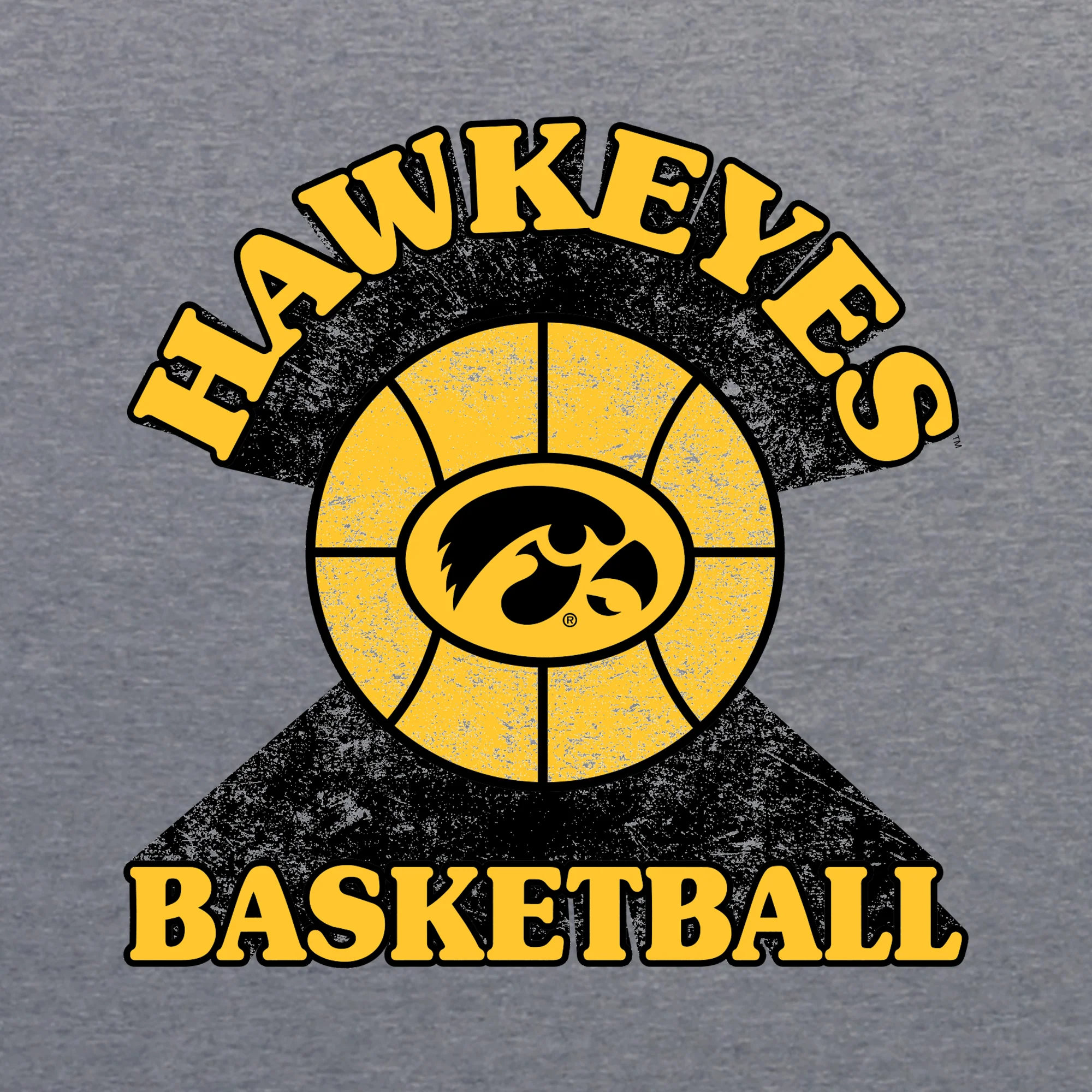 Iowa Basketball Shootout NLA Triblend T-Shirt - Premium Heather - Image 2