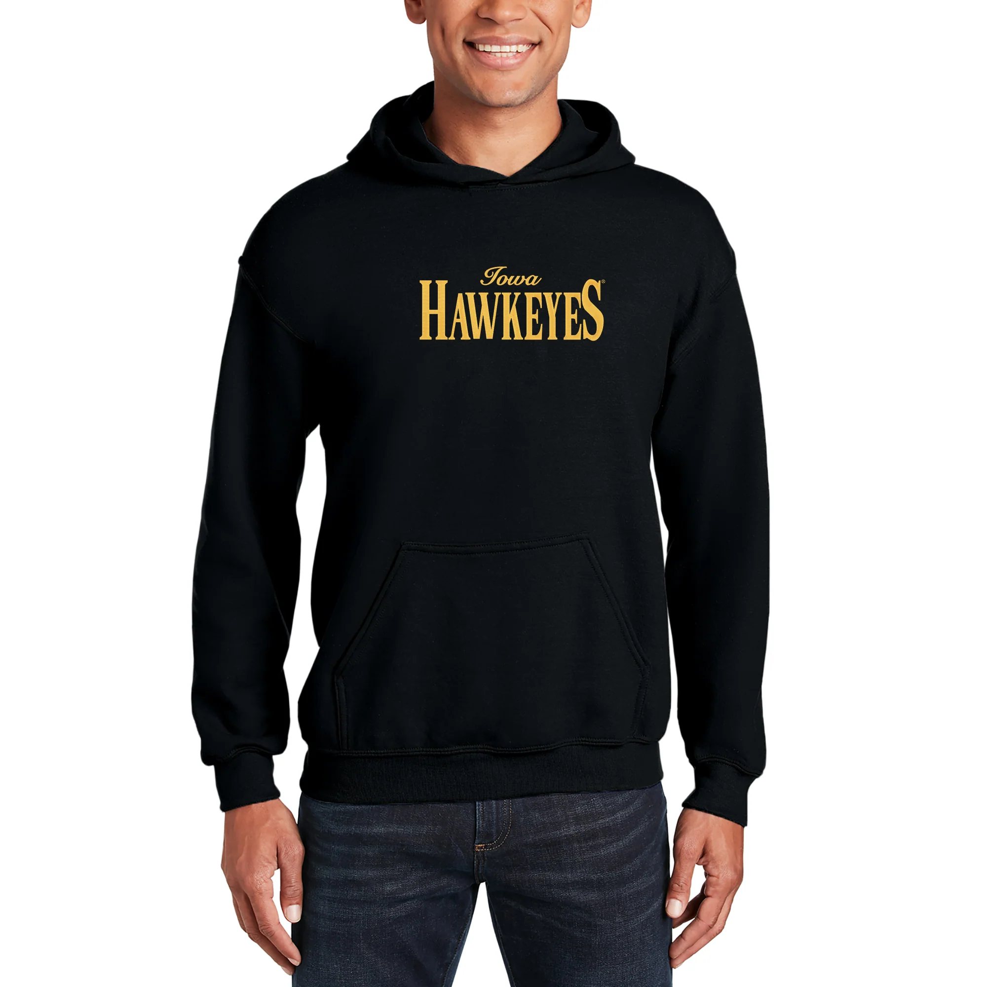 Iowa Classic Rally EMB JA BTB Fleece Hoodie - Black - Image 3