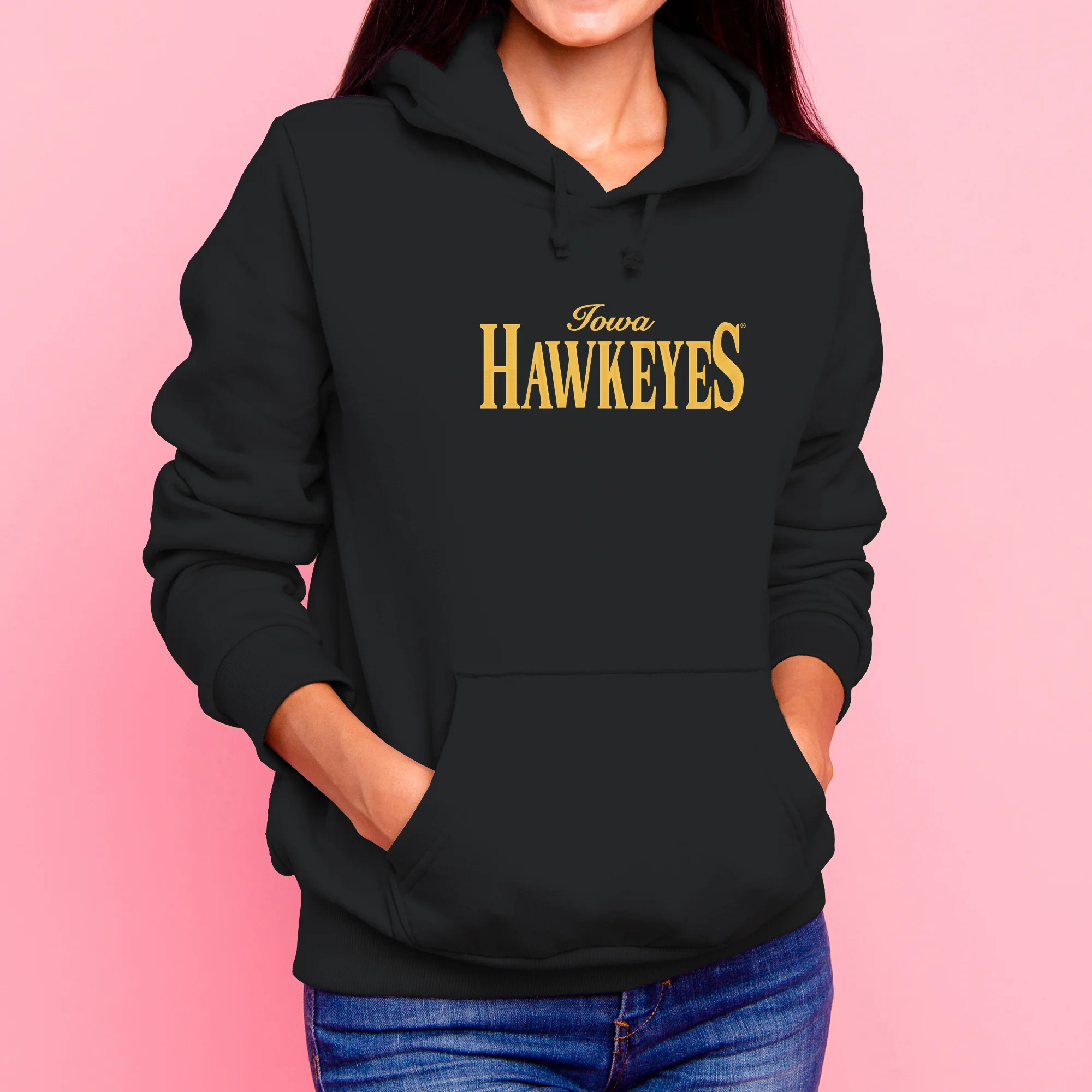 Iowa Classic Rally EMB JA BTB Fleece Hoodie - Black - Image 4