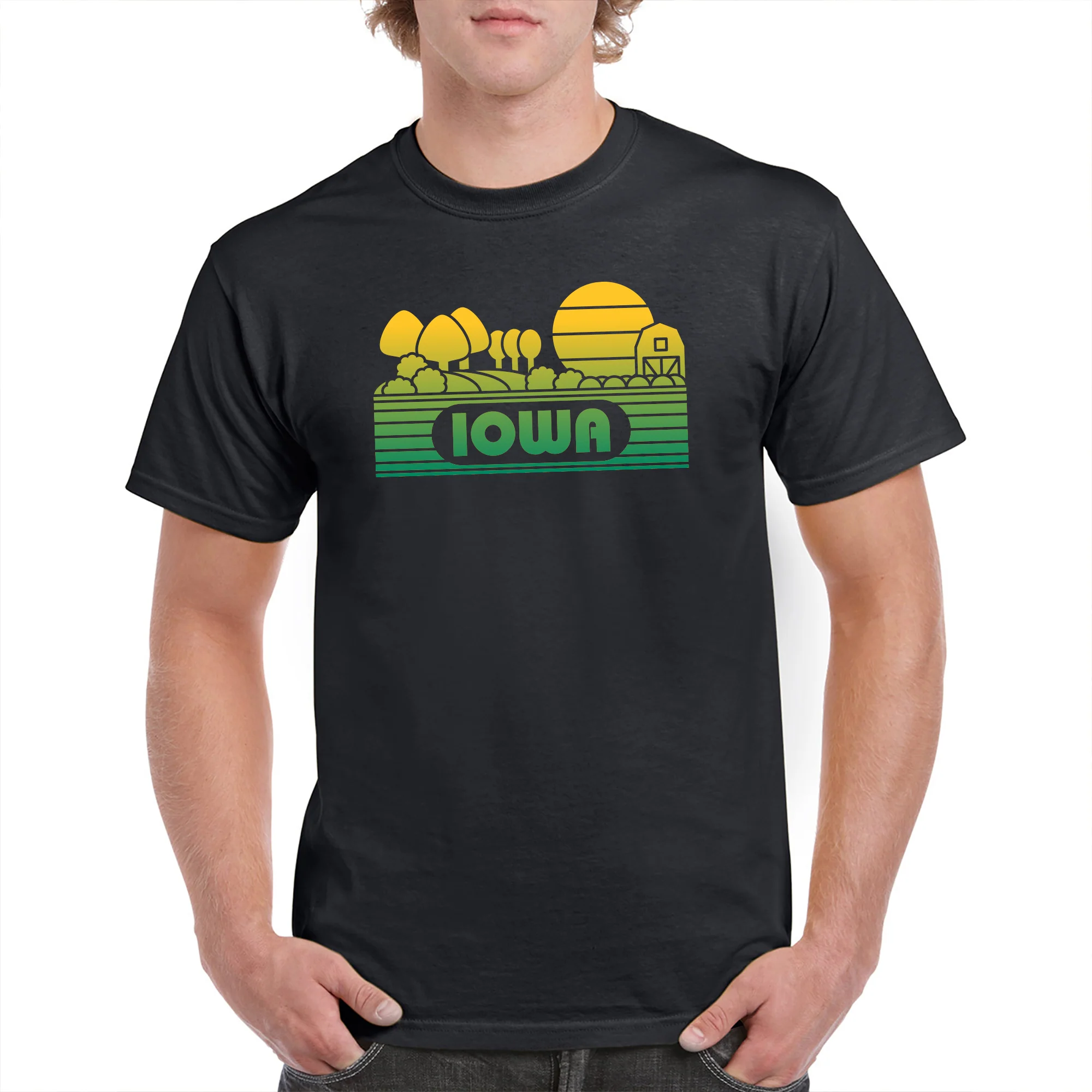 Iowa Groovy Sunset T-Shirt - Black - Image 3