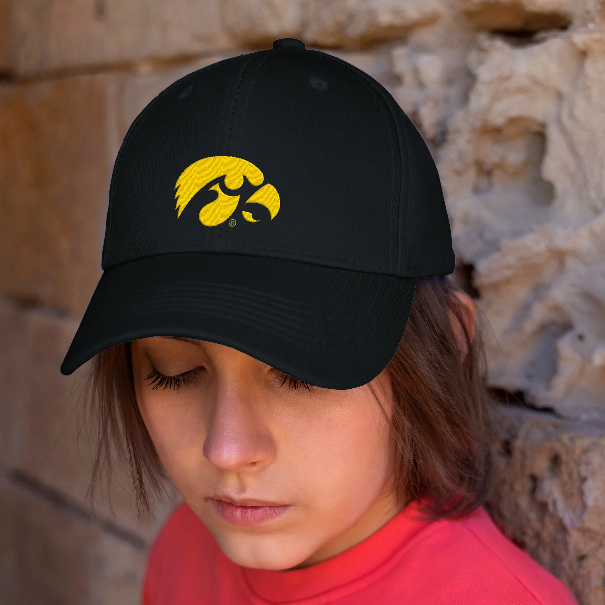 Iowa Hawkeyes Primary Logo Dad Hat - Image 3