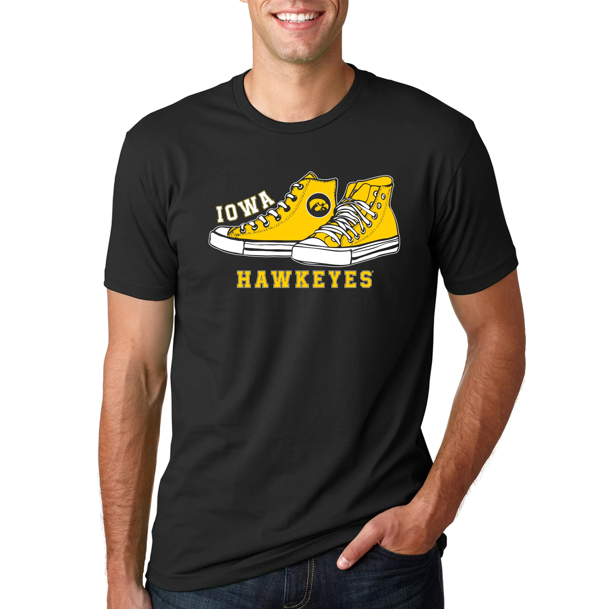 Iowa High Tops NLA T-Shirt - Black - Image 3