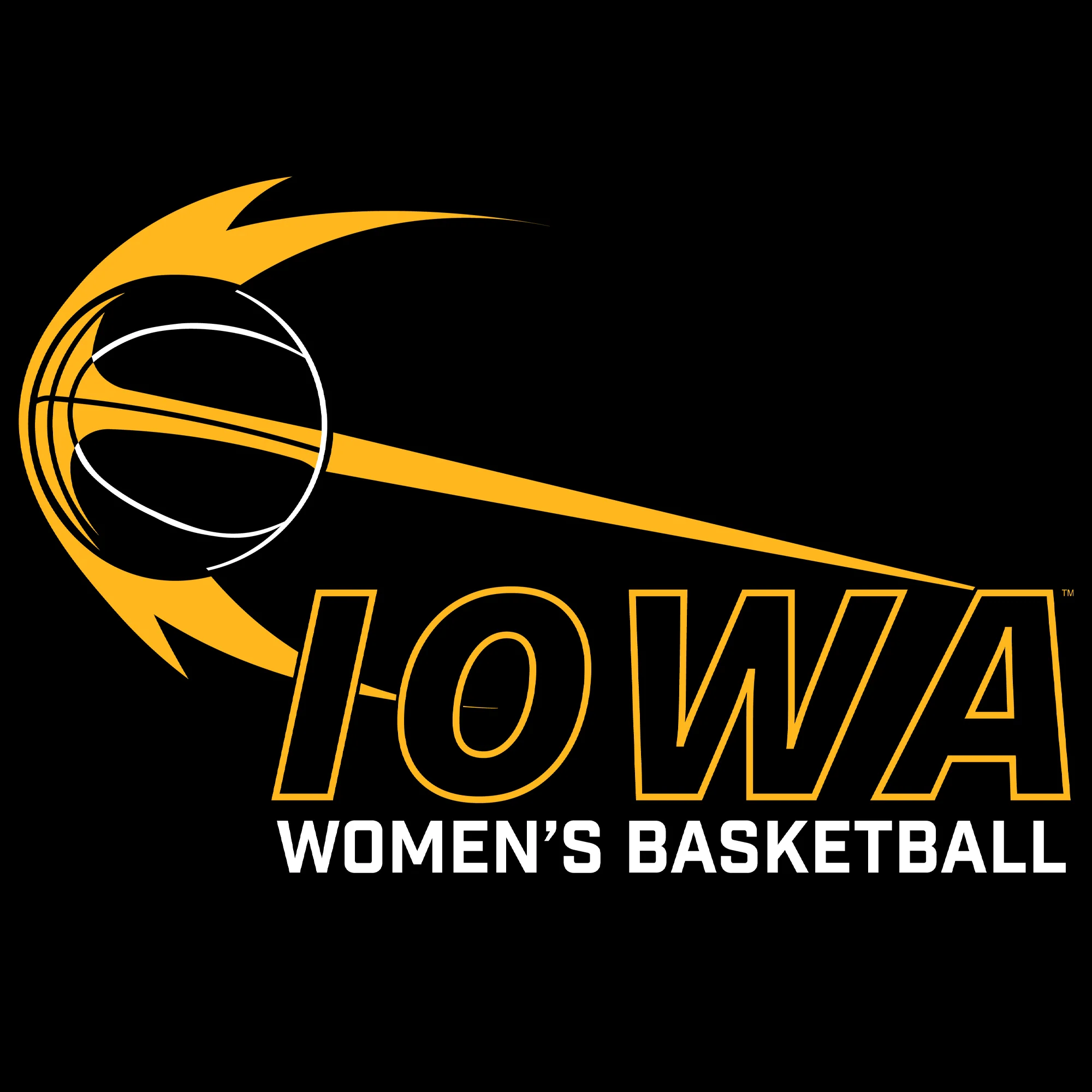 Iowa Women's Basketball Launch Youth T Shirt - Black - Image 2