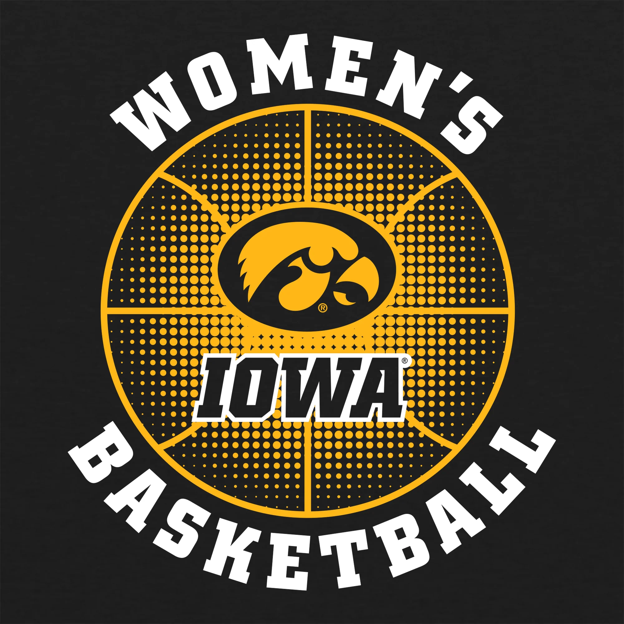 Iowa Women's Basketball Phase NLA Triblend T-Shirt - Vintage Black - Image 2
