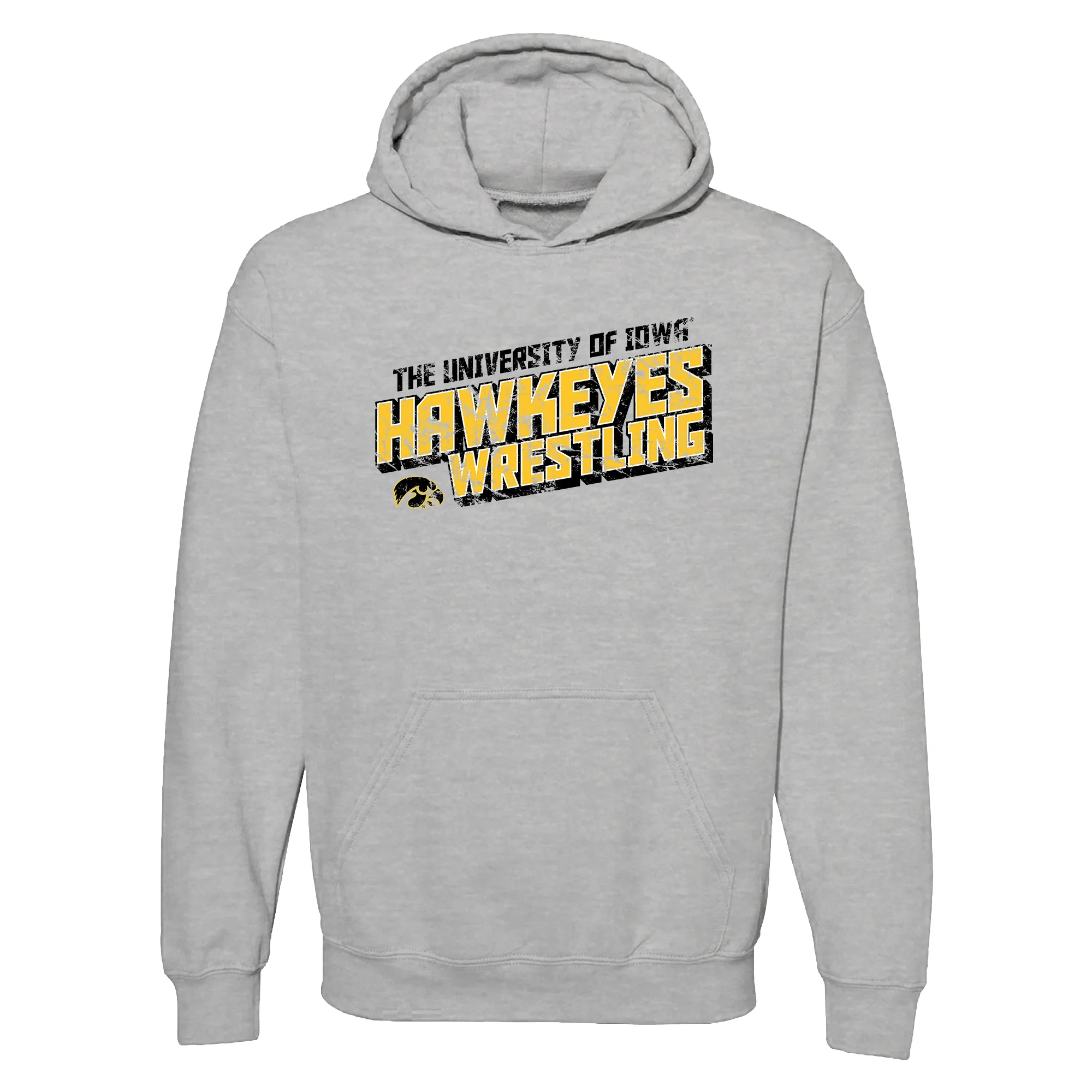 Iowa Wrestling Tech Hoodie - Sport Grey
