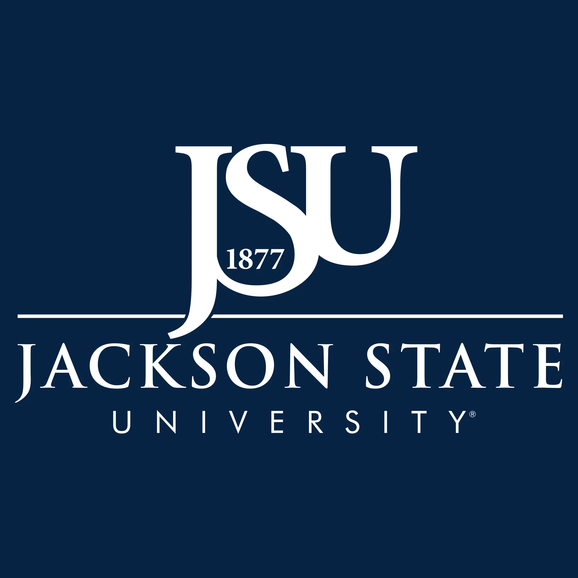 Jackson State Tigers Institutional Logo Long Sleeve T Shirt - Navy - Image 2