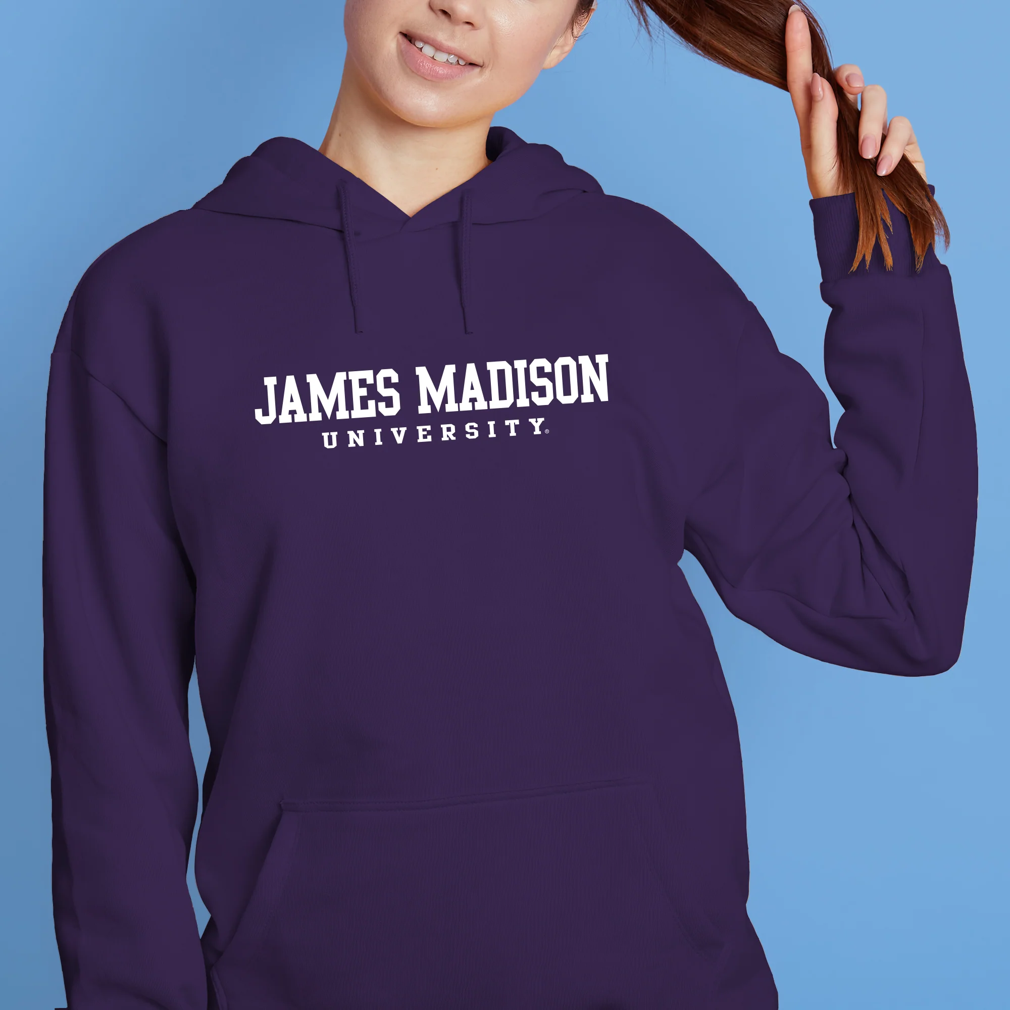 James Madison Basic Block Hoodie - Purple - Image 4
