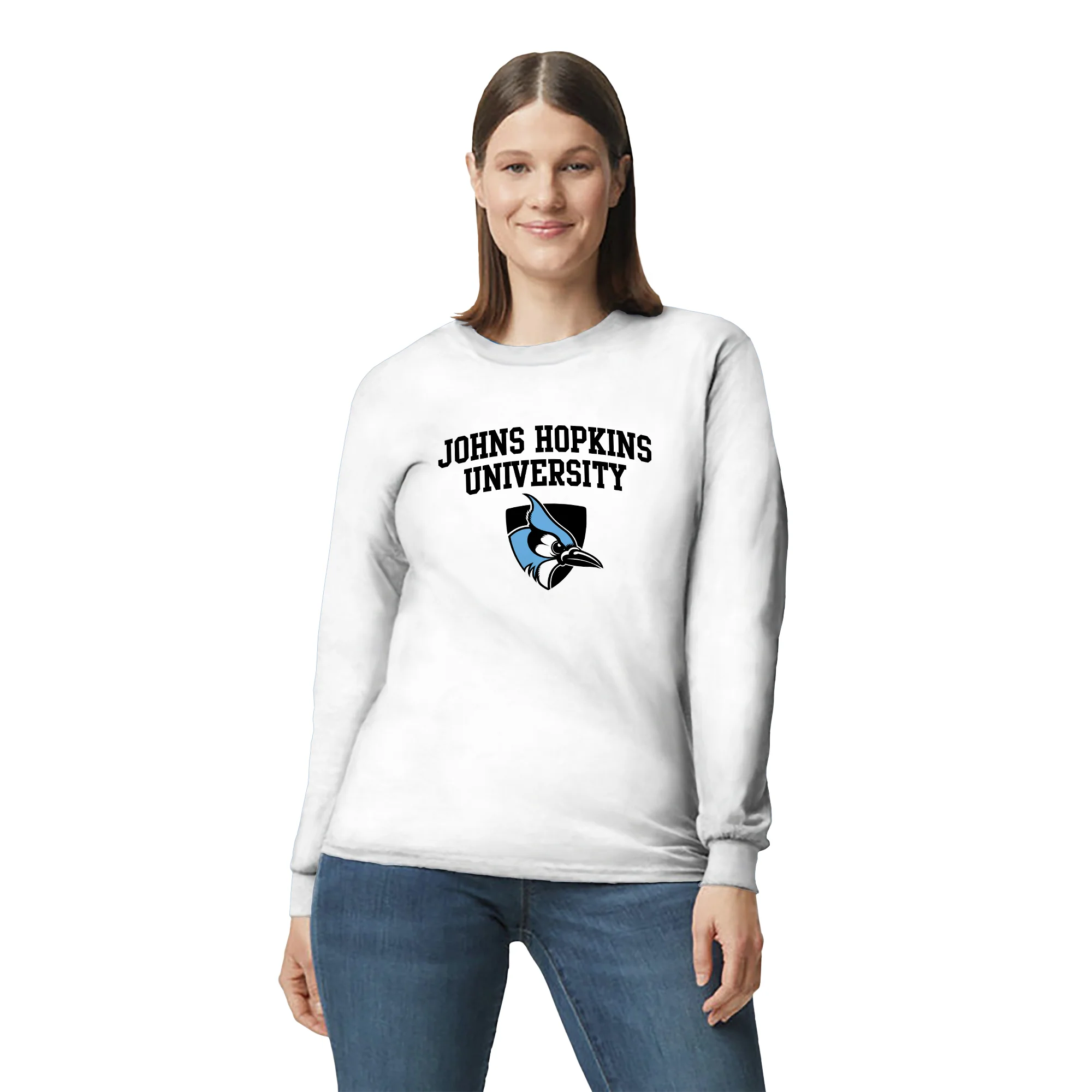 Johns Hopkins Blue Jays Arch Logo Long Sleeve - Image 6