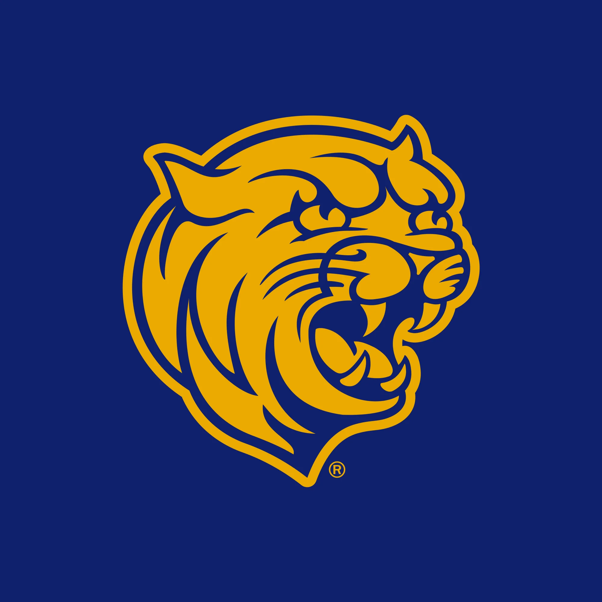 Johnson & Wales University Wildcats Primary Logo Short Sleeve T Shirt - Cobalt - Image 2