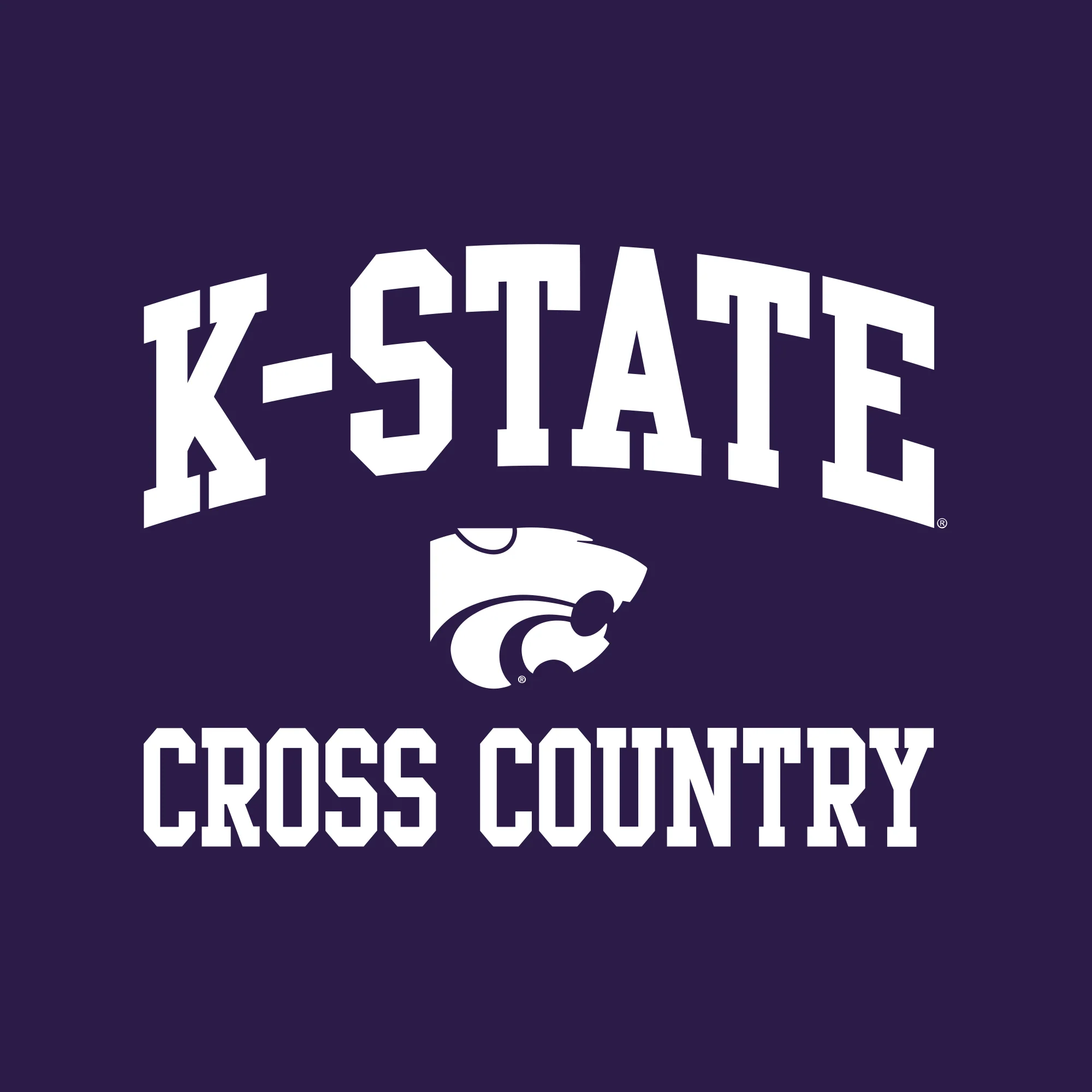 K-State Arch Logo Cross Country Hoodie - Purple - Image 2