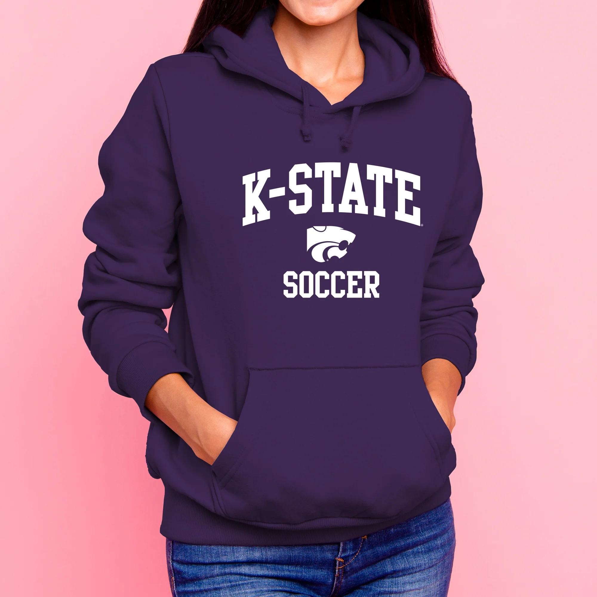 K-State Arch Logo Soccer Hoodie - Purple - Image 4