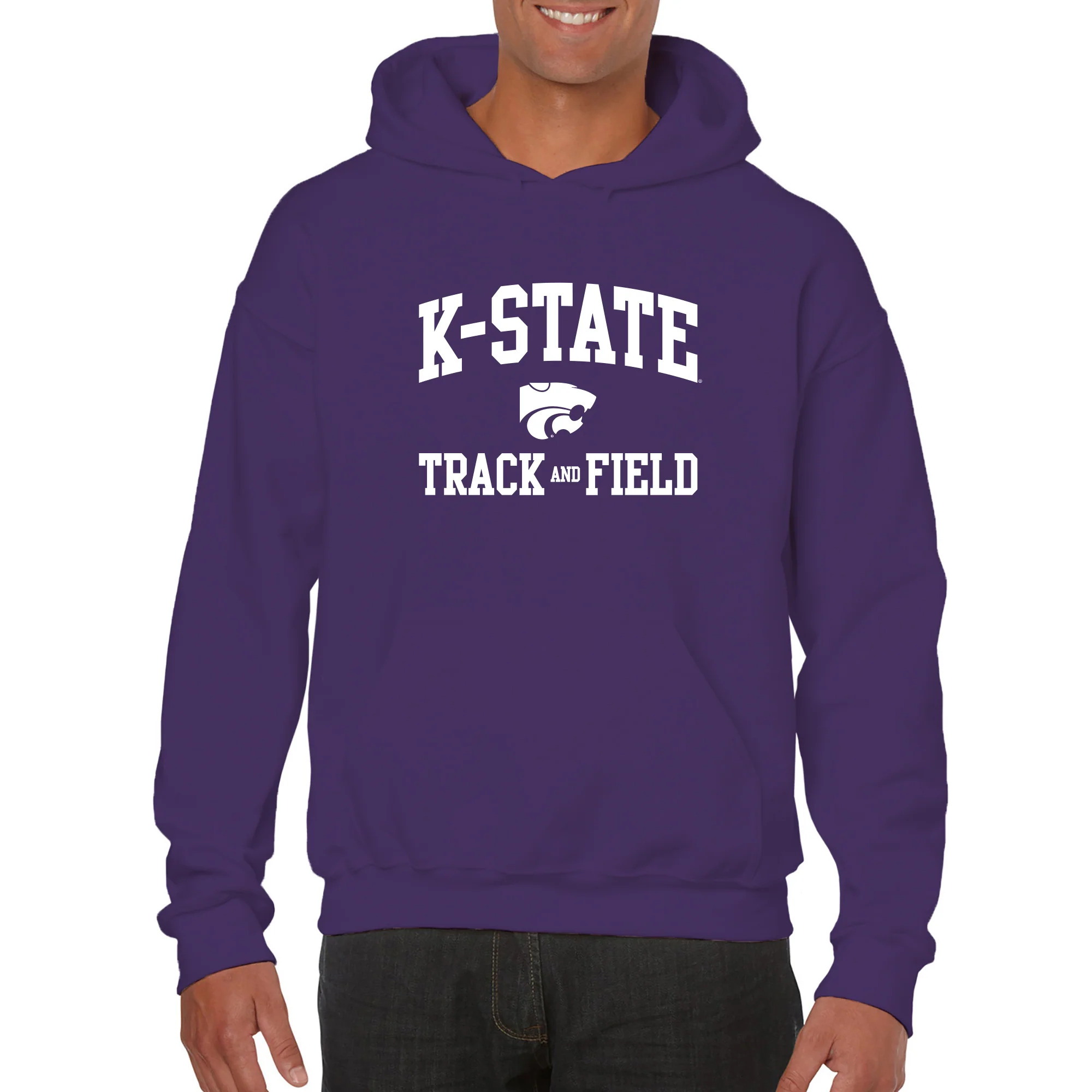 K-State Arch Logo Track & Field Hoodie - Purple - Image 3