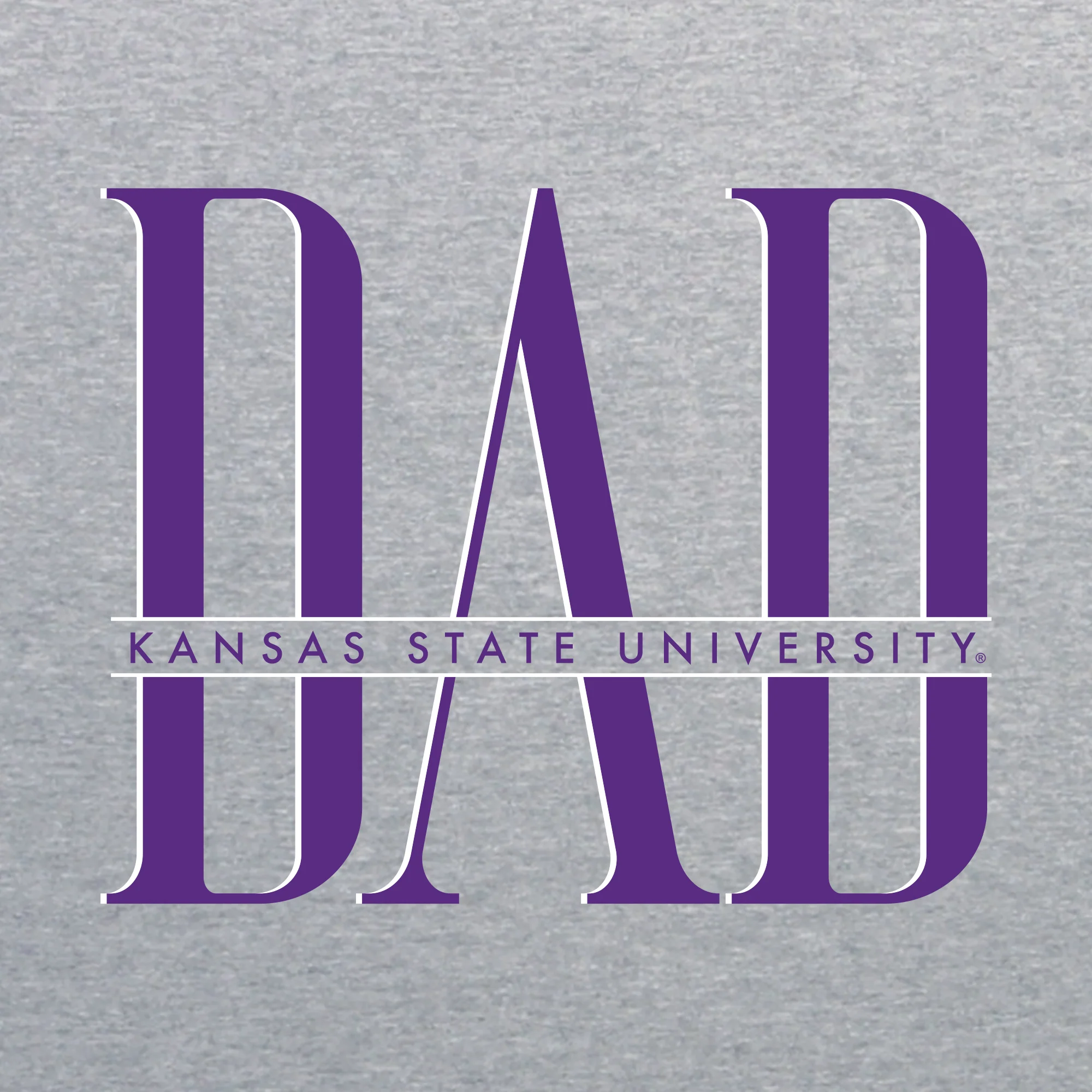 Kansas State Classic Dad Crewneck - Sport Grey - Image 2