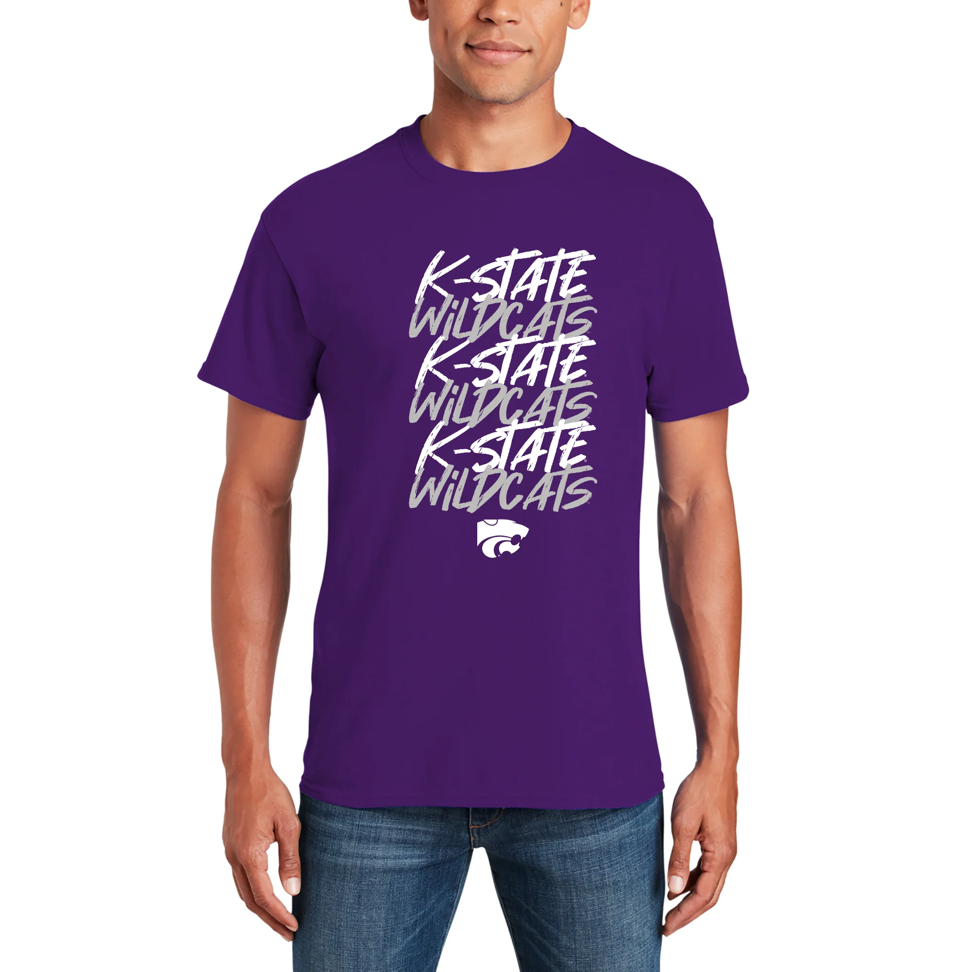 Kansas State Marker Repeat T-Shirt - Purple - Image 5
