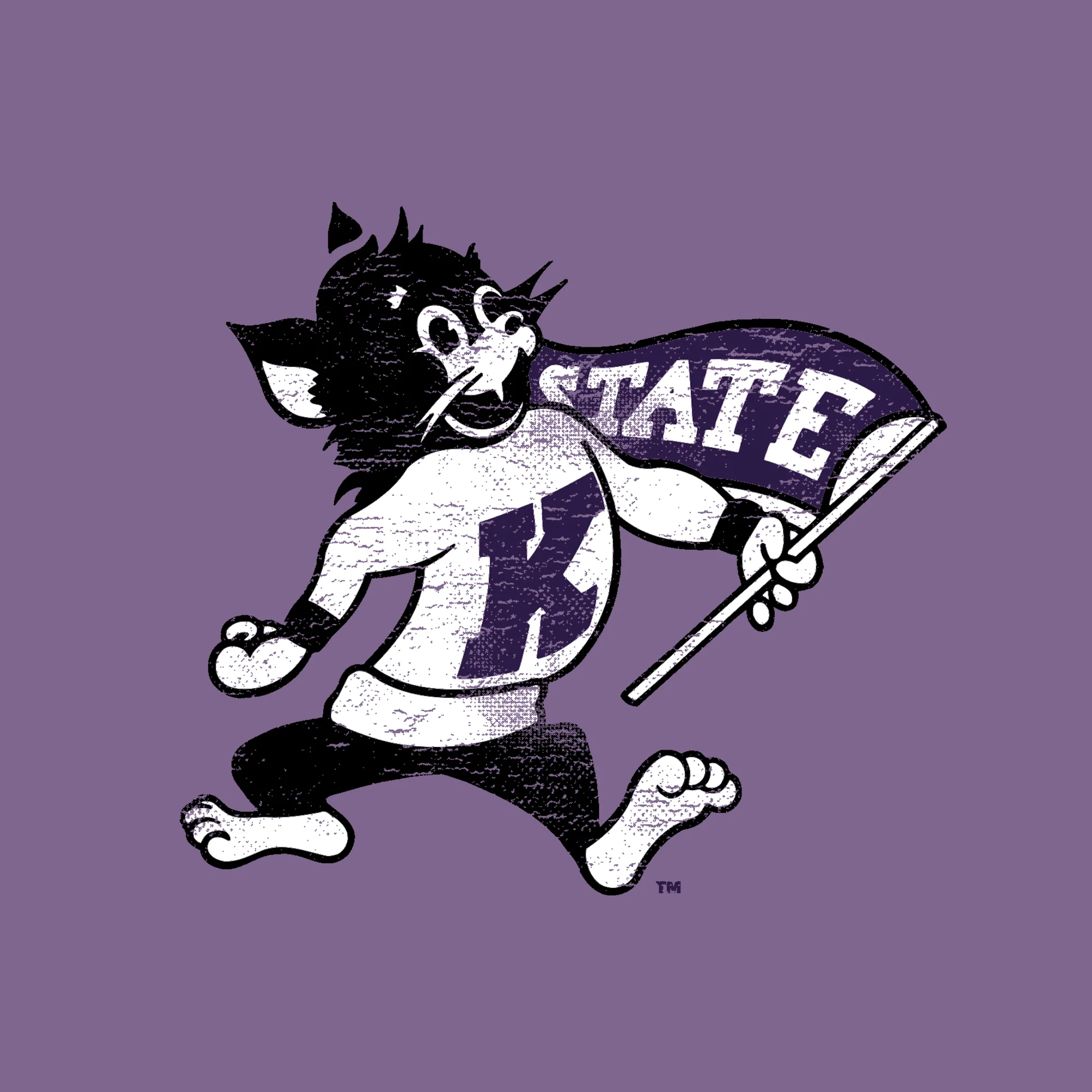 K-State Mascot Mark CC Long Sleeve - Violet - Image 2
