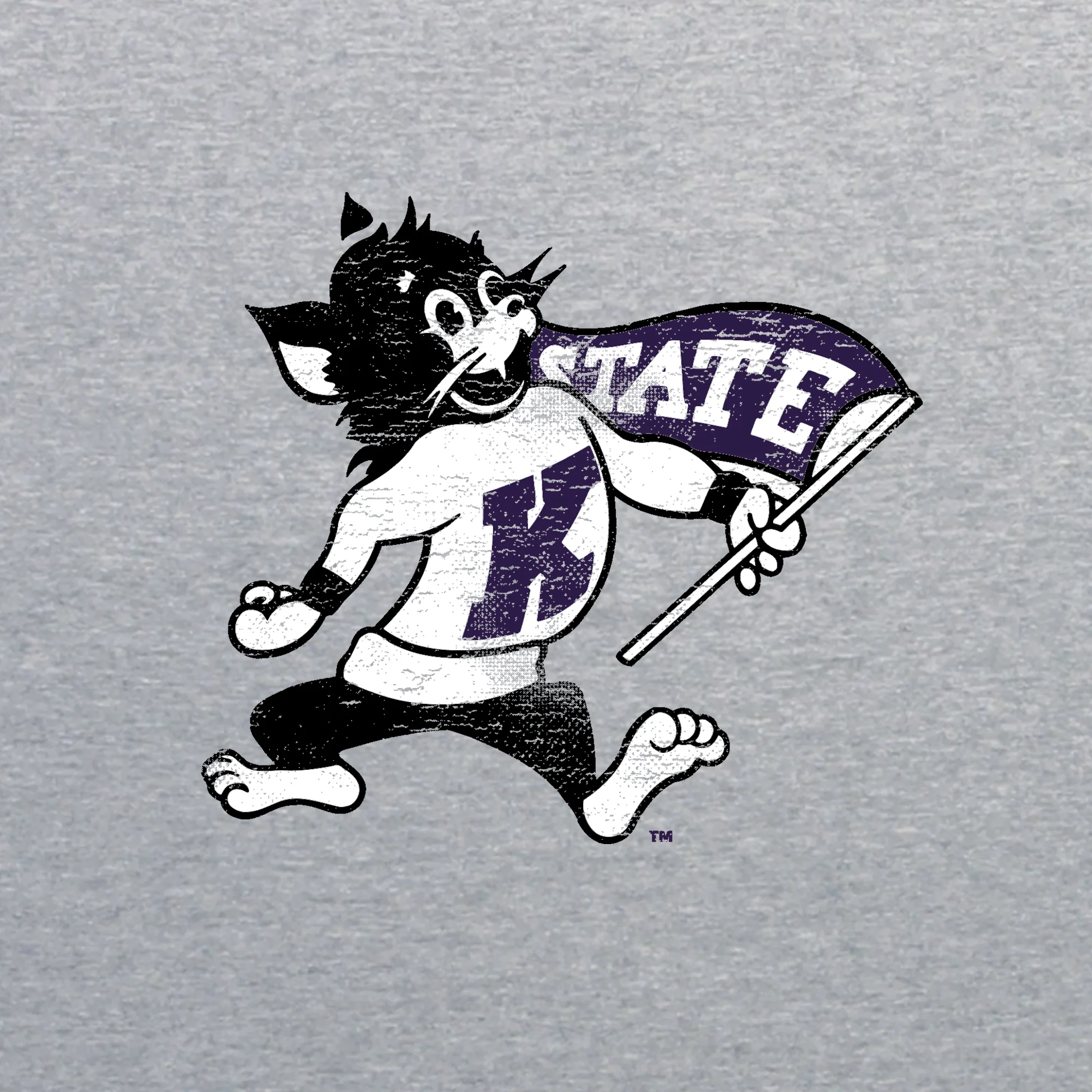 K-State Mascot Mark Long Sleeve - Sport Grey - Image 2