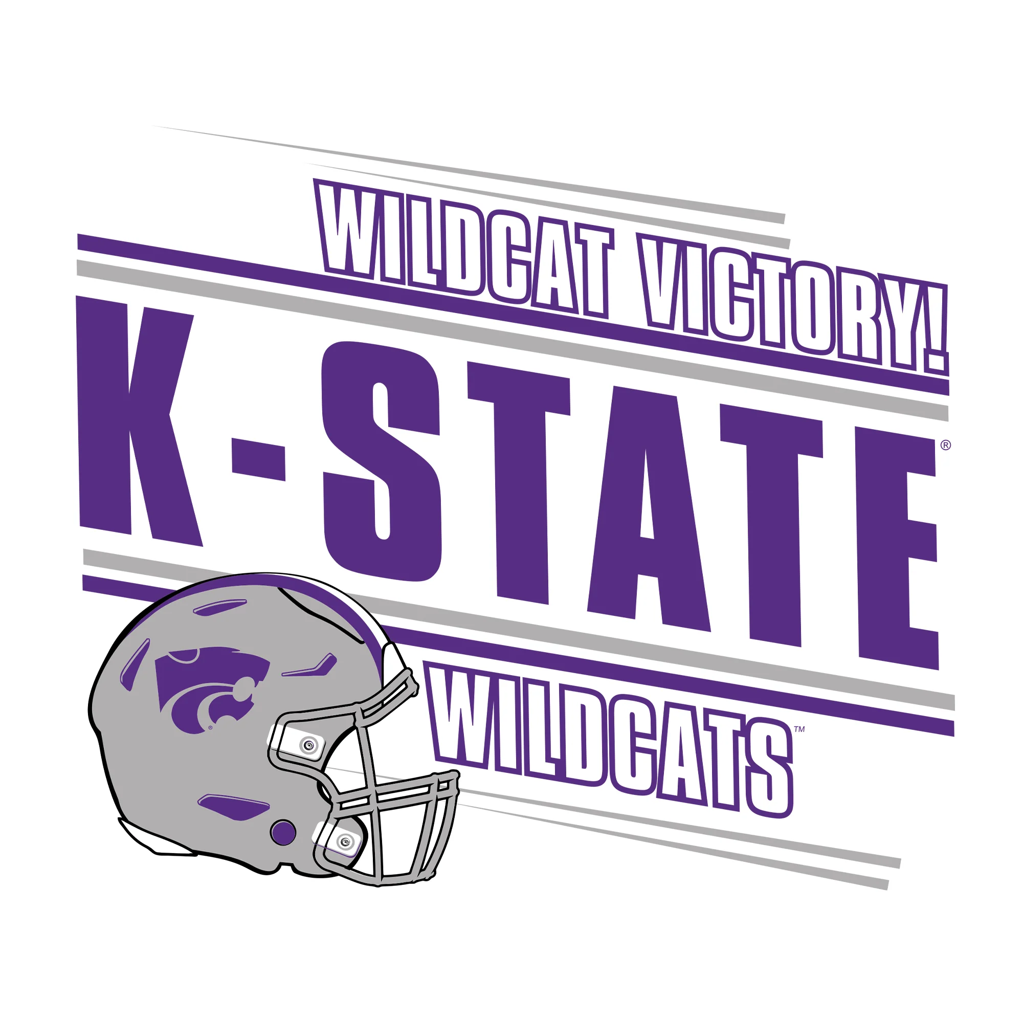 Kansas State Wildcats Action Cheer T-Shirt - White - Image 2