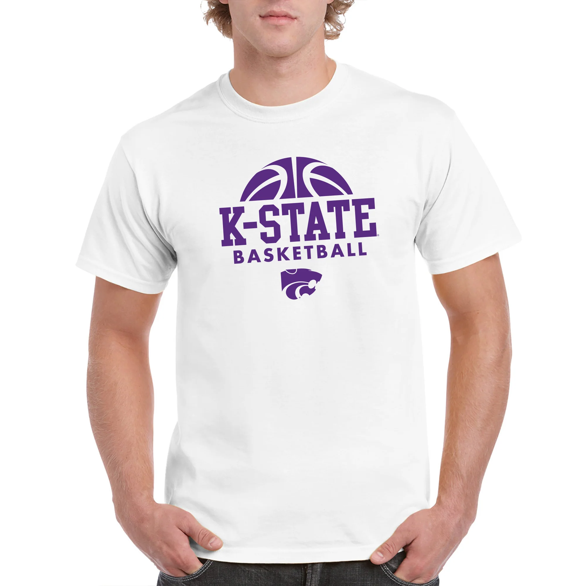 Kansas State Wildcats Basketball Hype T Shirt - White - Image 4