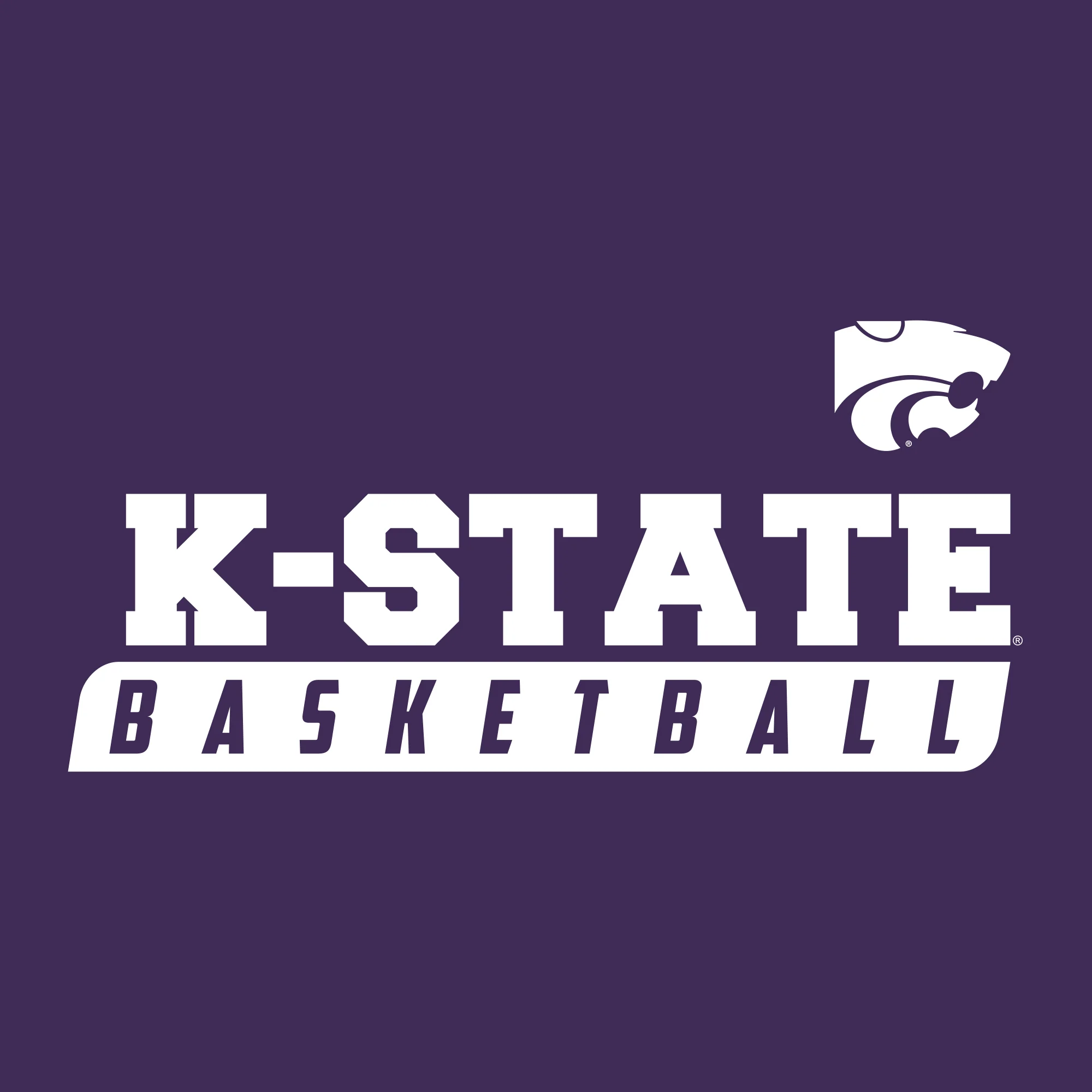 Kansas State Wildcats Basketball Slant T Shirt - Purple - Image 2