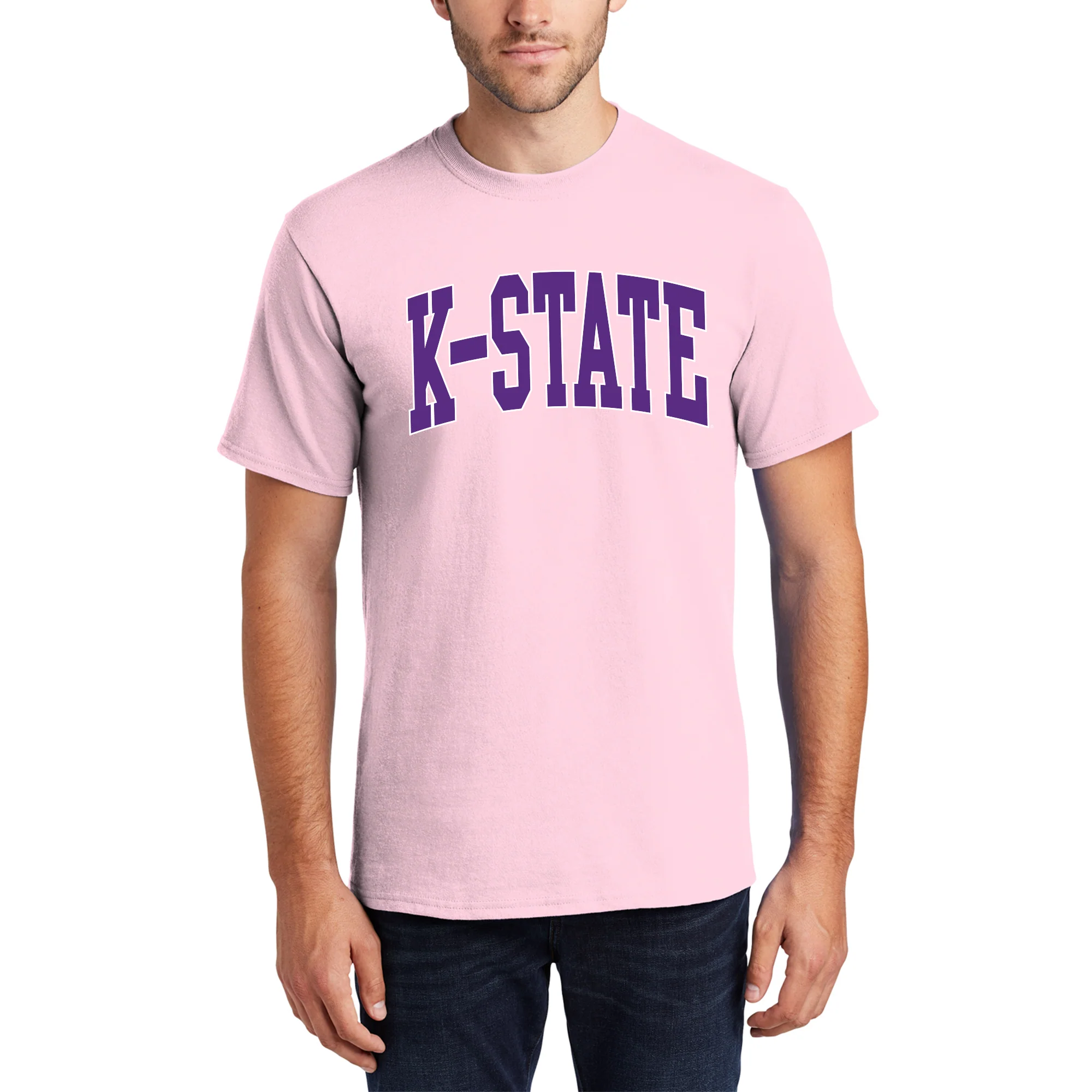 Kansas State Wildcats Mega Arch T-Shirt - Light Pink - Image 3