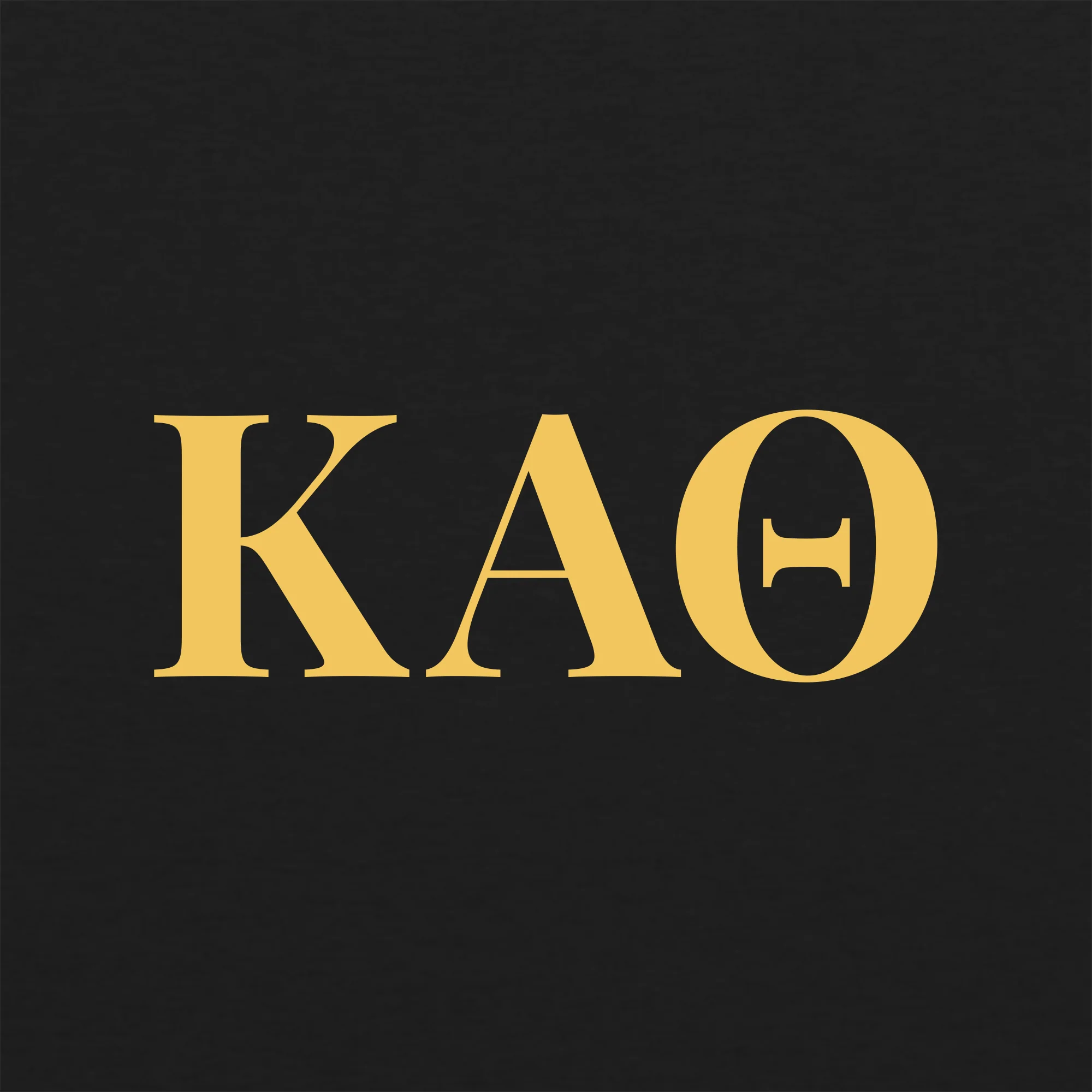 Kappa Alpha Theta Greek Letter Block NLA Triblend T-Shirt - Vintage Black - Image 2