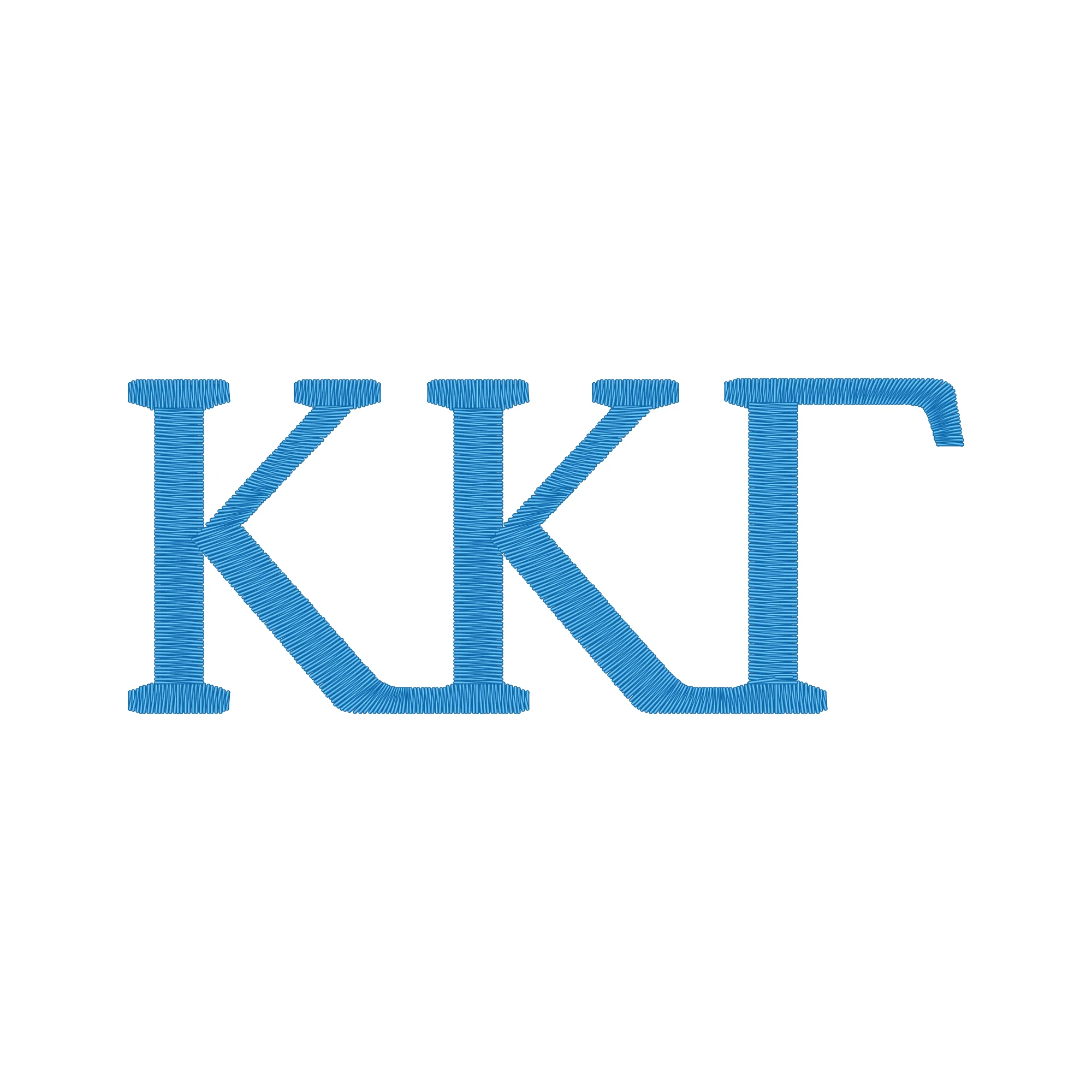 Kappa Kappa Gamma Greek Letter Block LC Brooks Brothers Women’s Mesh Pique Performance Polo - White - Image 2