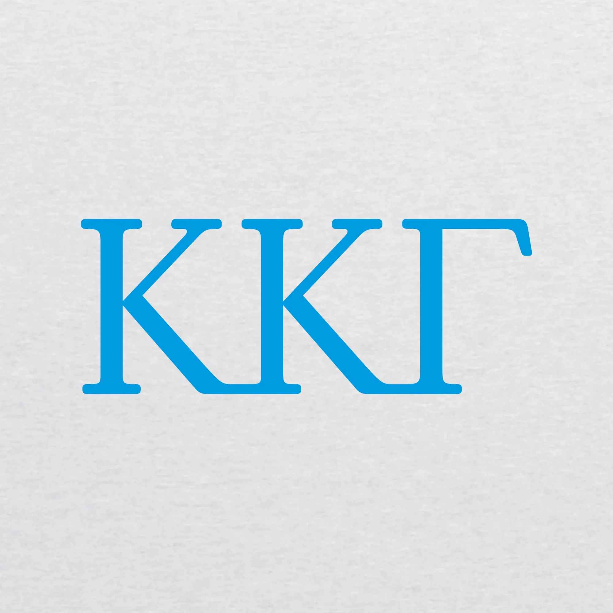 Kappa Kappa Gamma Greek Letter Block Womens NLA Triblend T-Shirt - Heather White - Image 2