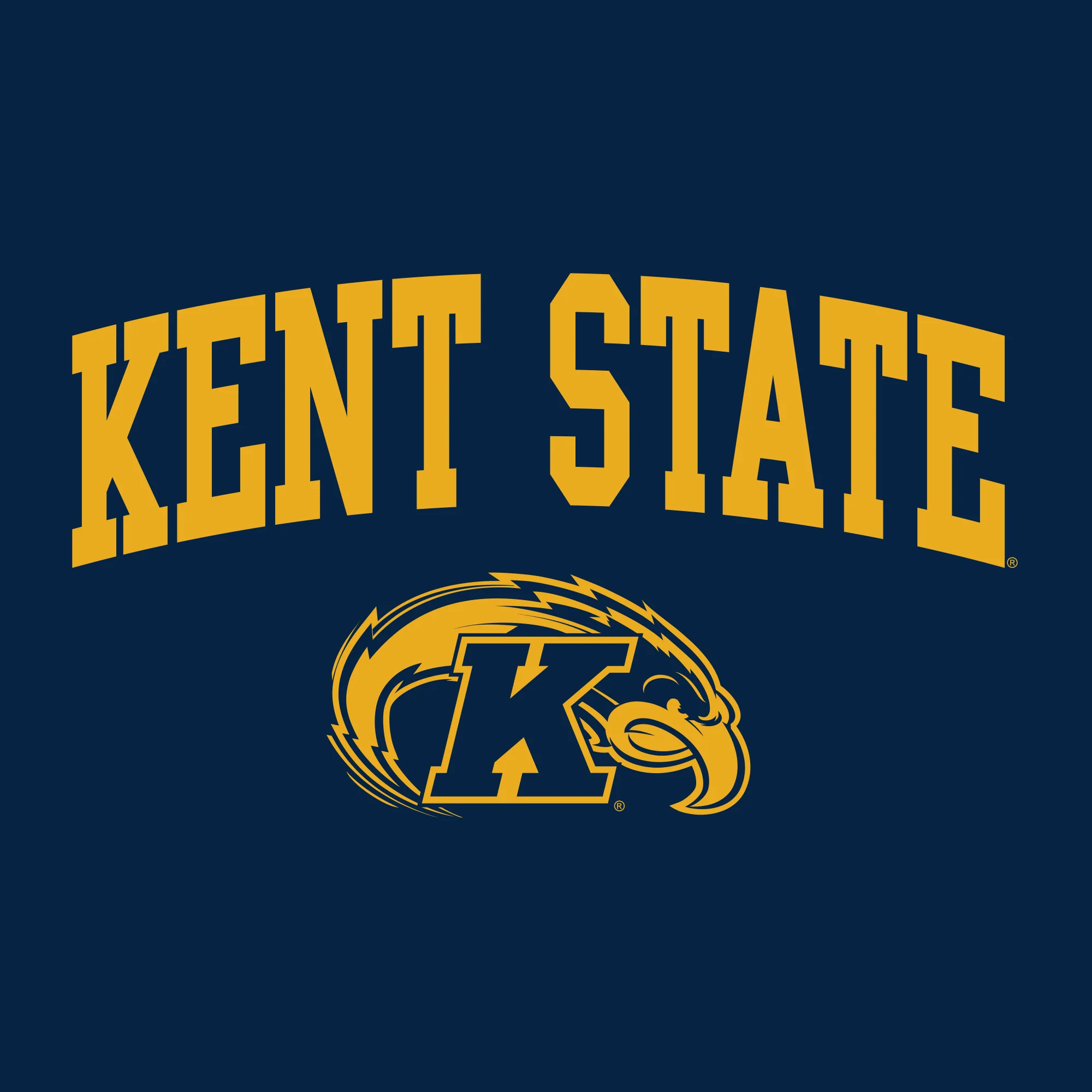 Kent State University Golden Flashes Arch Logo Tank Top - Navy - Image 2