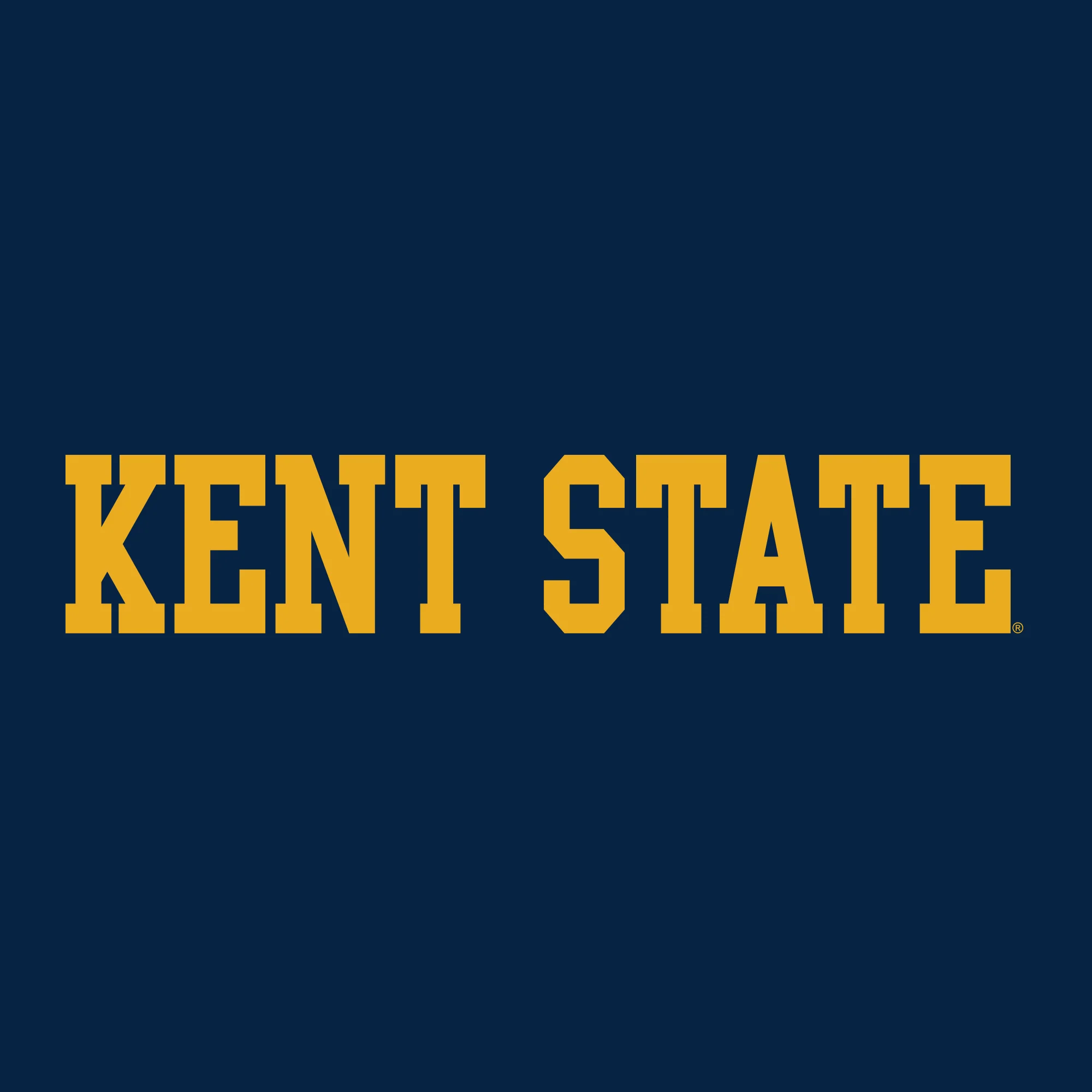 Kent State University Golden Flashes Basic Block Youth Short Sleeve T Shirt - Navy - Image 2