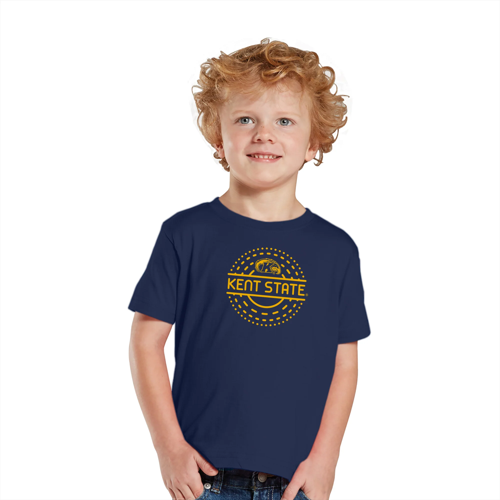 Kent State Sunny Circle Toddler T-Shirt - Navy - Image 3