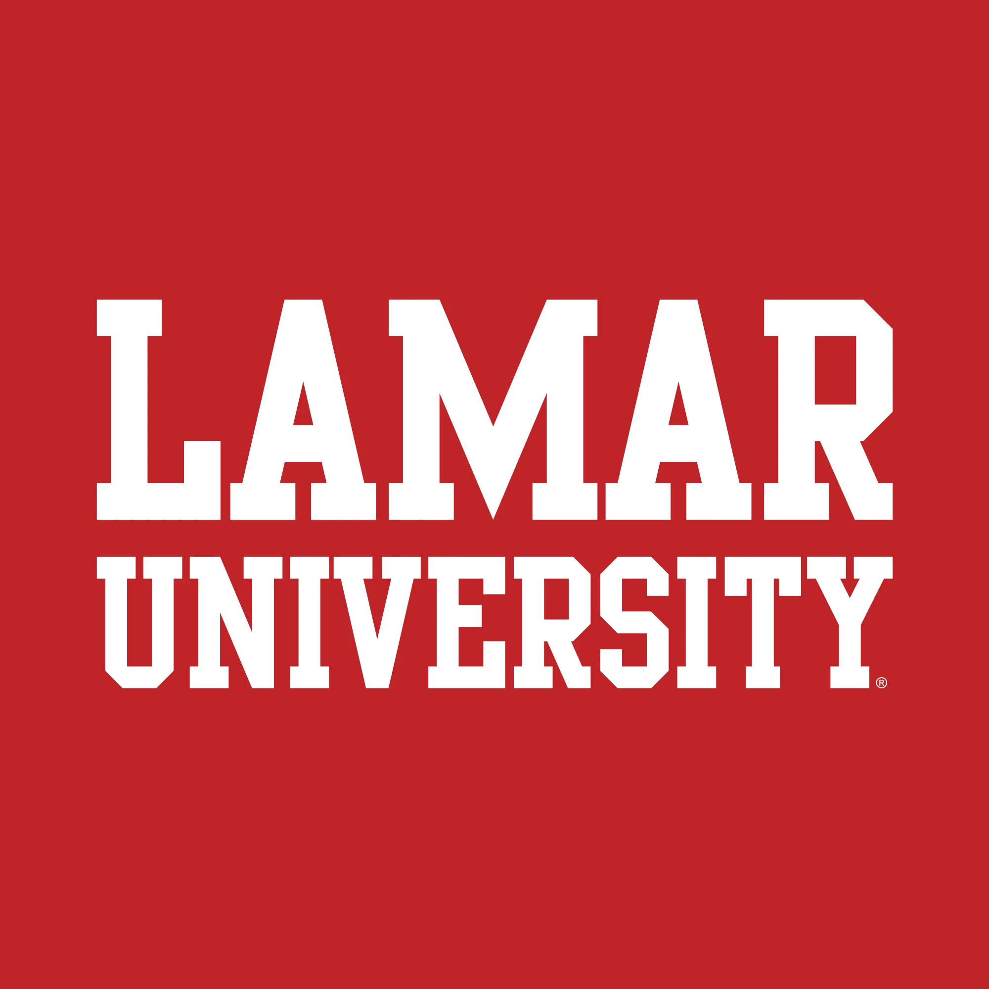 Lamar University Cardinals Basic Block Hoodie - Red - Image 2