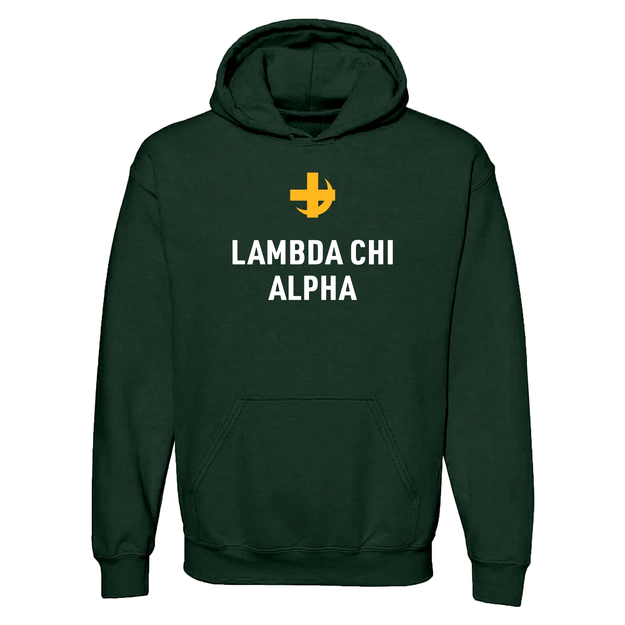 Lambda Chi Alpha Greek Primary Logo Hoodie - Forest