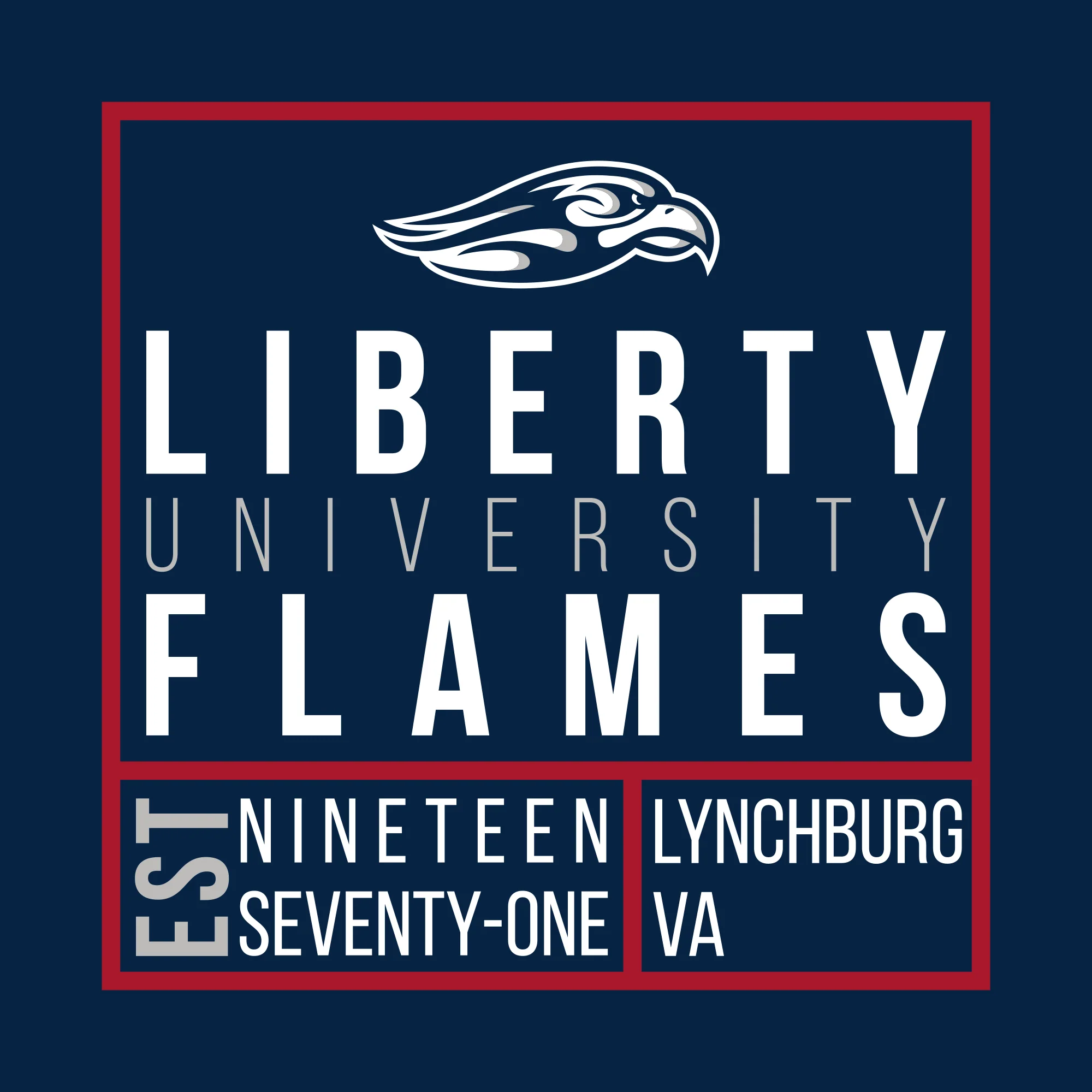 Liberty Box Label T Shirt - Navy - Image 2