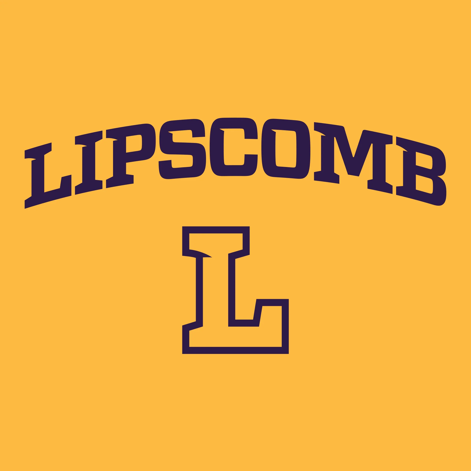 Lipscomb University Bisons Arch Logo Long Sleeve T Shirt - Gold - Image 2