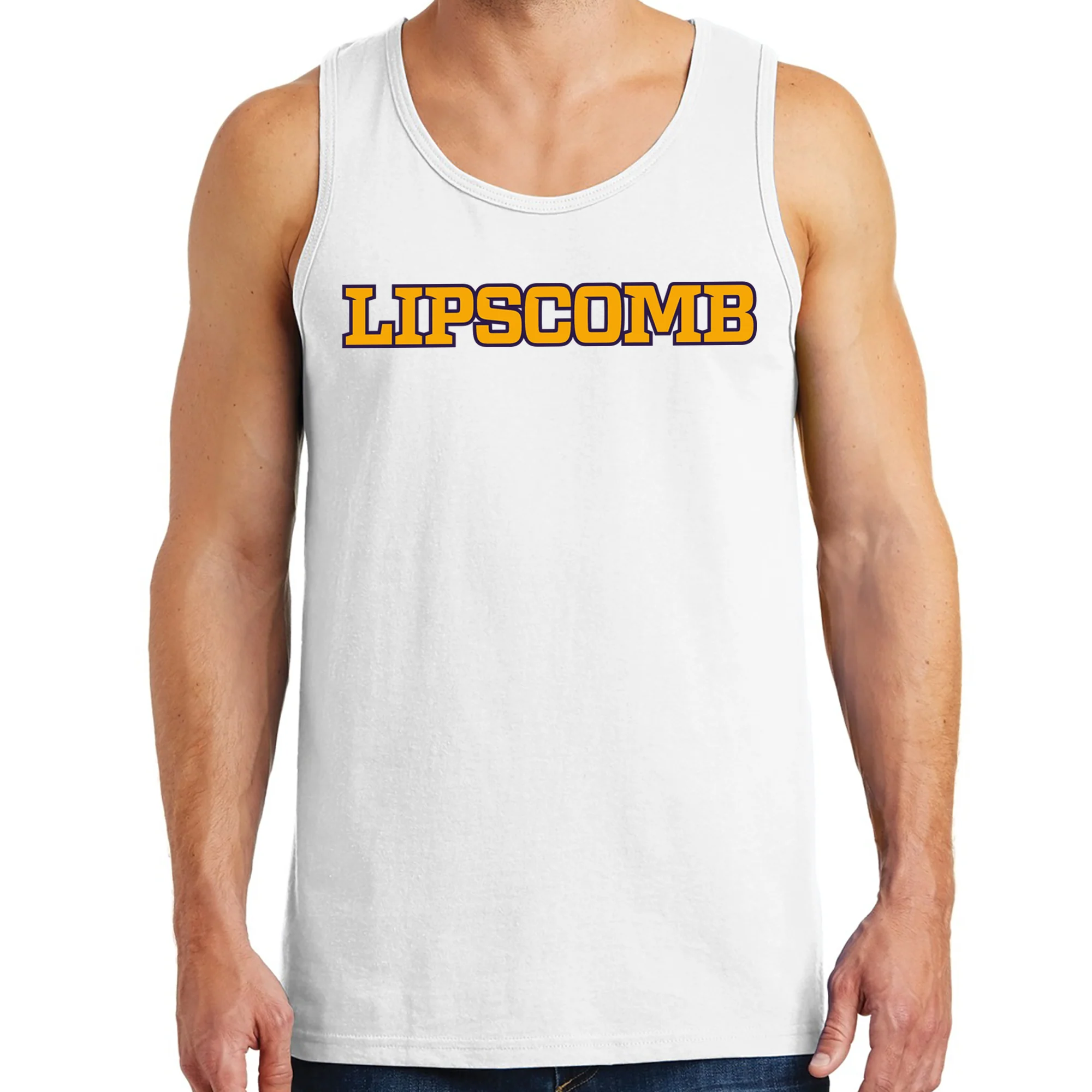Lipscomb Bisons Basic Block Tank Top - White - Image 3