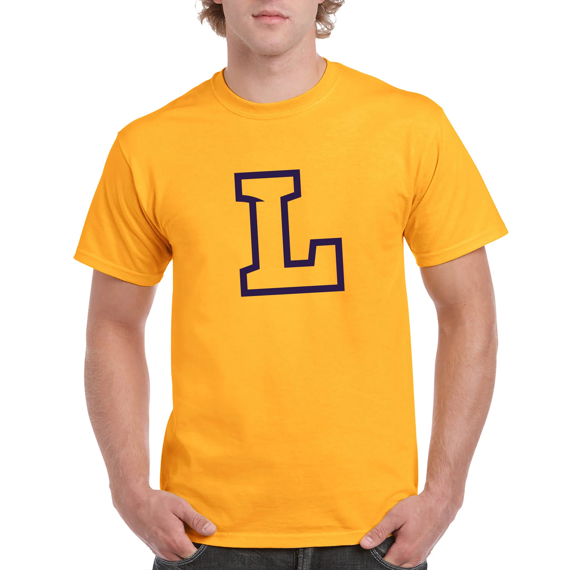 Lipscomb University Bisons Primary Logo Short Sleeve T Shirt - Gold - Image 3